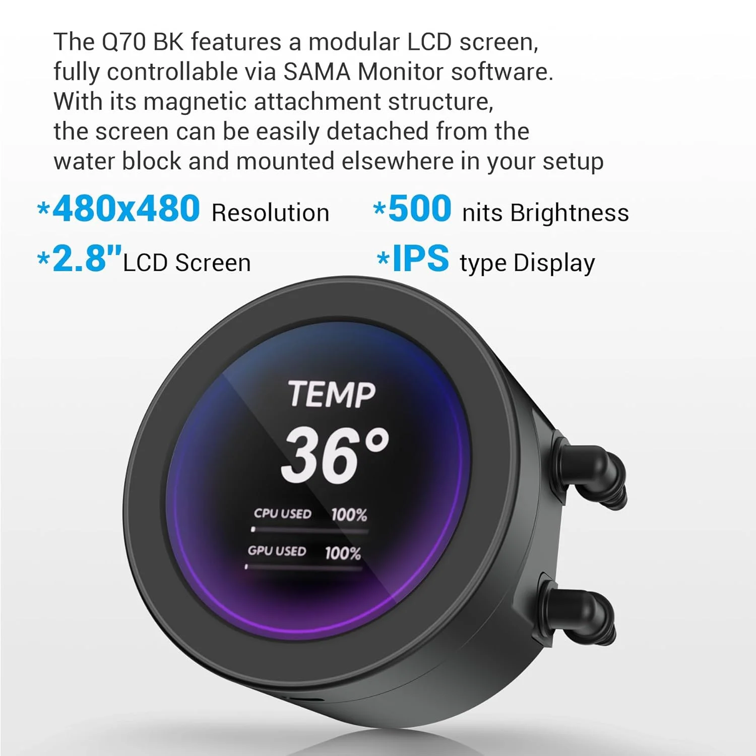 خنک کننده مایع پردازنده SAMA Q70 و منبع تغذیه 750W SAMA Black خنک کننده مایع پردازنده SAMA Q70 و منبع تغذیه 750W SAMA Black