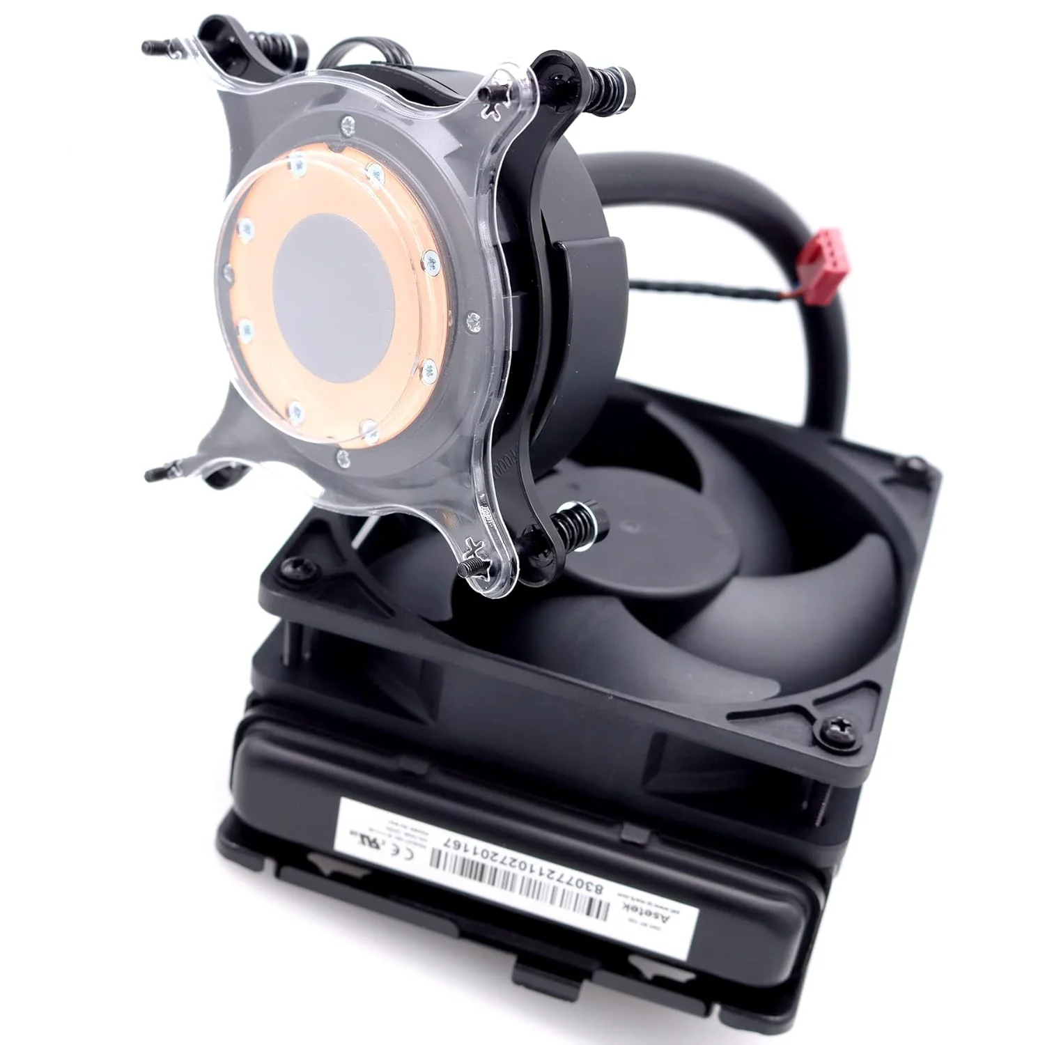 سیستم خنک کننده مایع پردازنده 125 واتی Deal4GO مدل 2G44F 76PC8 جایگزین برای رایانه رومیزی Dell XPS 8950، مشکی