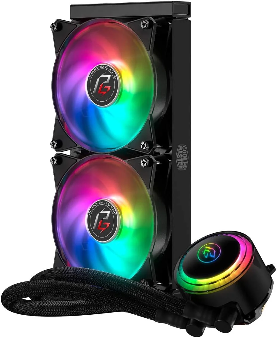 خنک کننده مایع پردازنده Cooler Master ML240R RGB ARGB، 12 ولت، 66.7 CFM، 15 dB(A)، 2000 دور در دقیقه، سازگار با کامپیوتر رومیزی
