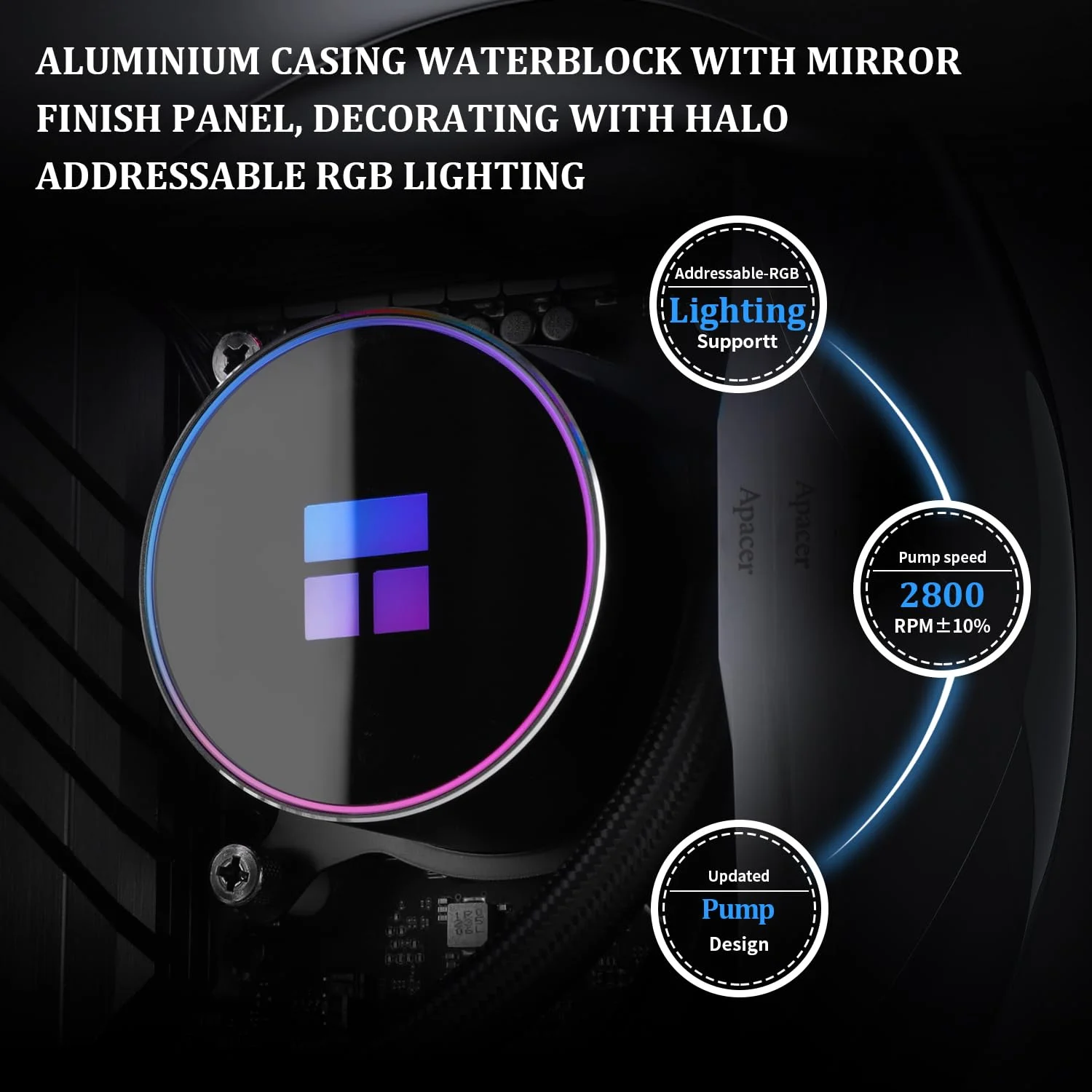 خنک کننده مایع پردازنده Thermalright Frozen Magic 240 Black ARGB V2، فن‌های PWM دوگانه با عملکرد بالا با سرعت 1600 دور در دقیقه، برای Intel LGA1150/1151//1200/2011/1700 و AMD:AM4/AM5، خنک کننده کامپیوتر Aio، رادیاتور خنک کننده مایع 240