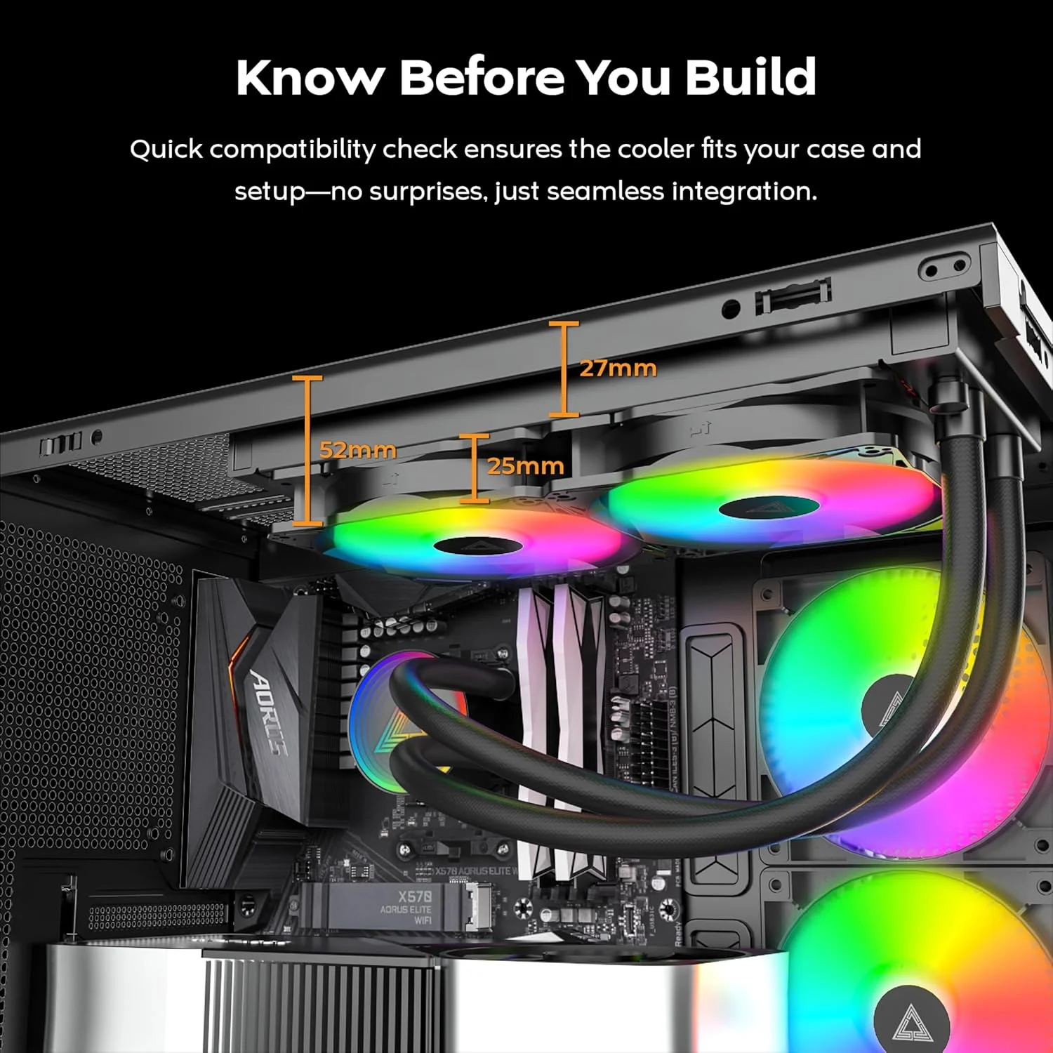 خنک کننده مایع پردازنده MONTECH LightFlow ARGB 240، رادیاتور 240 میلی متری AIO با طراحی آینه بی نهایت، پمپ 3100 دور در دقیقه، 2 عدد فن 120 میلی متری ARGB، پشتیبانی از Intel و AMD (مشکی)