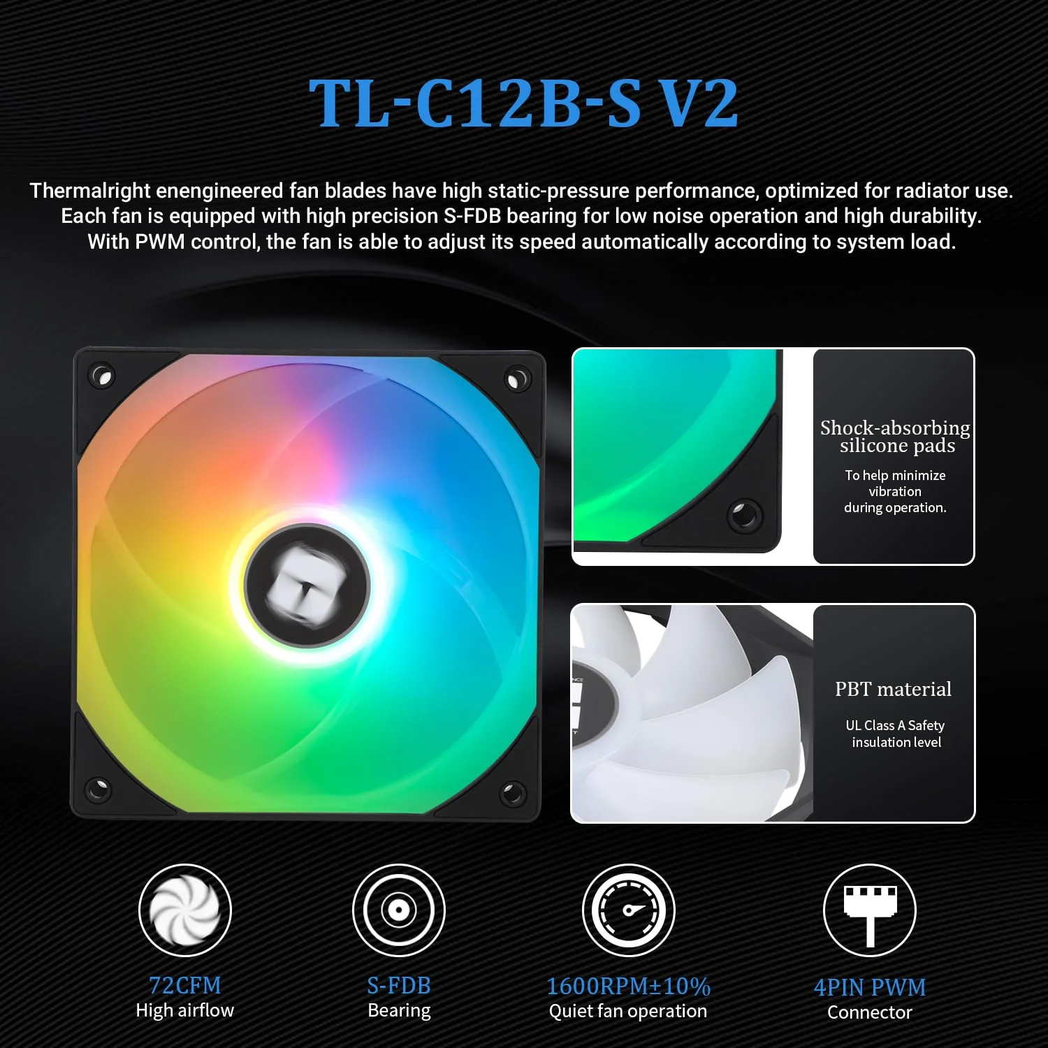 خنک کننده مایع پردازنده Thermalright Frozen Magic 240 Black ARGB V2، فن‌های PWM دوگانه با عملکرد بالا با سرعت 1600 دور در دقیقه، برای Intel LGA1150/1151//1200/2011/1700 و AMD:AM4/AM5، خنک کننده کامپیوتر Aio، رادیاتور خنک کننده مایع 240