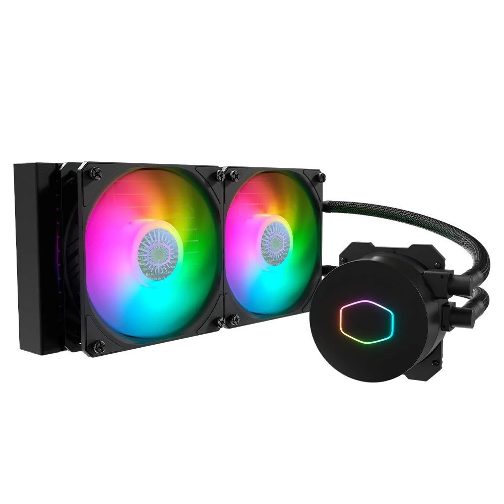 خنک کننده آبی پردازنده Cooler Master MasterLiquid ML240L V2 ARGB با ابعاد 277x119.6x27.2 میلی متر
