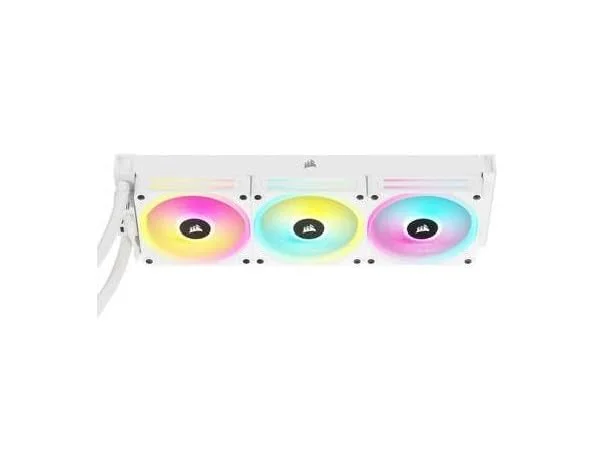 خنک کننده مایع پردازنده CORSAIR iCUE Link H150i RGB - خنک کننده همه کاره 360 میلی‌متری - فن‌های QX120 RGB - مناسب برای Intel® LGA 1700، AMD® AM5 - شامل هاب سیستم iCUE Link - سفید (بازسازی شده)