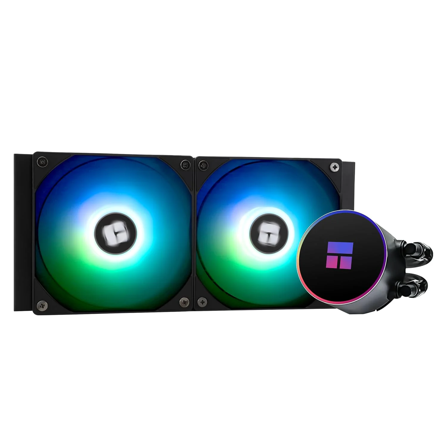 خنک‌کننده مایع پردازنده Thermalright Frozen Magic 240 Black ARGB V2، سایز رادیاتور خنک‌کننده 240 با دو فن 120 میلی‌متری PWM ARGB، برای AM4/AM5، Intel LGA1150/1151/1200/2011/1700/1851، خنک‌کننده آبی پردازنده دسکتاپ