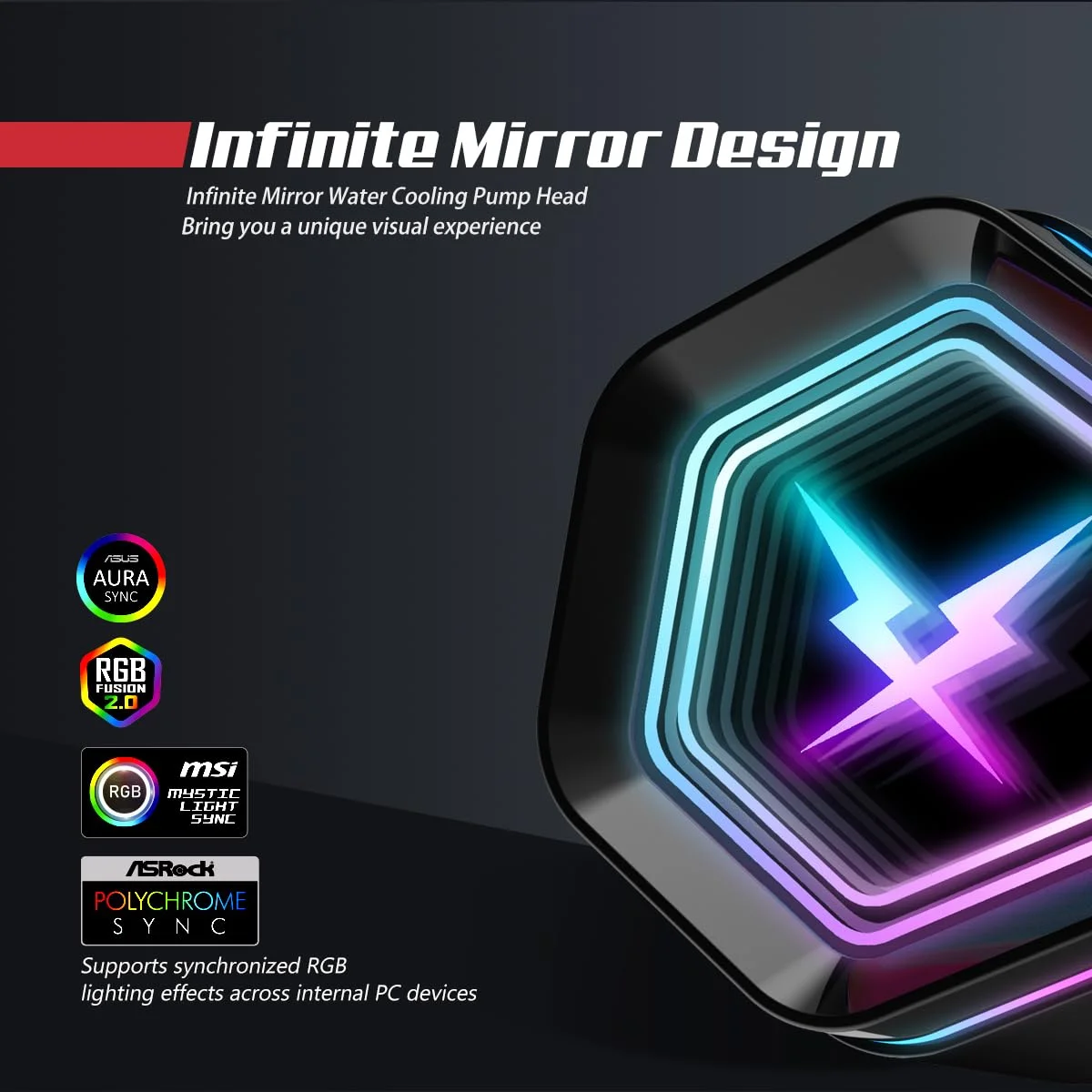 خنک کننده مایع پردازنده RUIX NC240 ARGB AIO، خنک کننده آبی پردازنده 240 میلی متری با کارایی بالا، پمپ بلبرینگ سرامیکی پرسرعت، 2 عدد فن PWM ARGB، Intel LGA 1851/1700/1200/115X/2011، AMD AM5/AM4 - مشکی