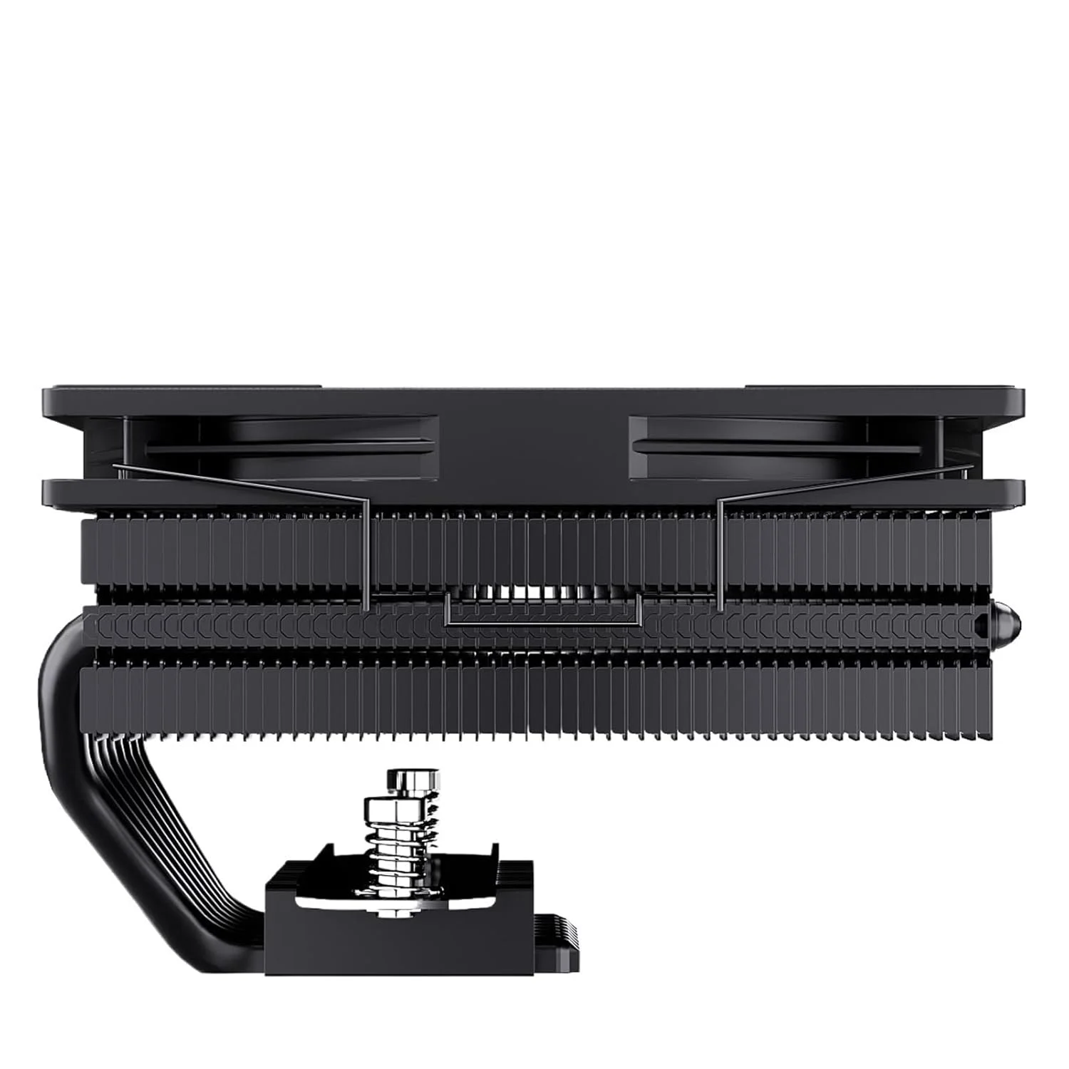 1 عدد خنک کننده رادیاتوری هوا با نویز کم، فن CPU برای AM4 AM5 LGA 2011 1200 1700 X99 (6 لوله حرارتی - مشکی، بدون نورپردازی RGB)