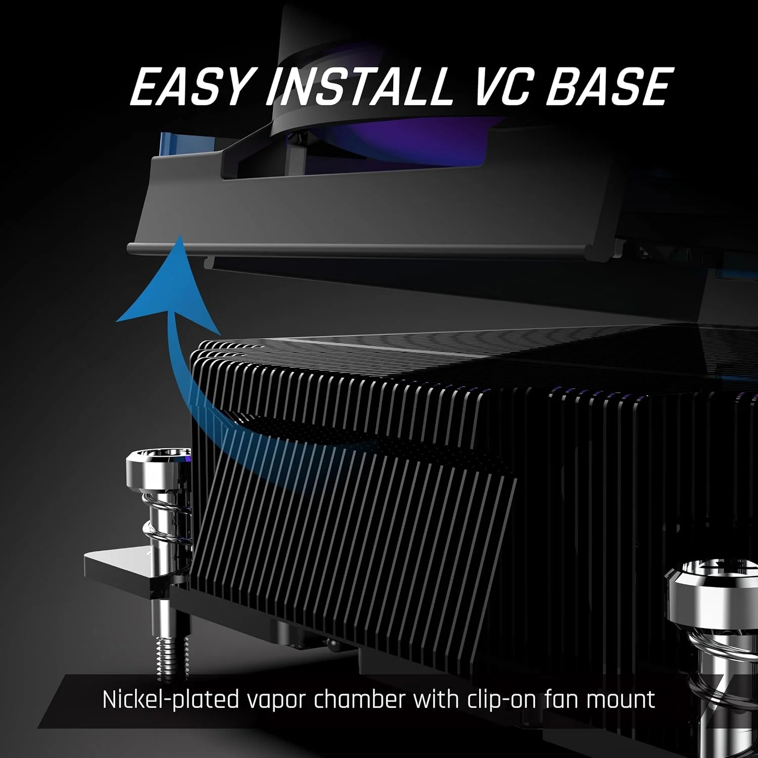 خنک کننده پردازنده کم ارتفاع CRYORIG C5 با محفظه بخار – پشته پره آلومینیومی – خنک کننده SFF جمع و جور – AMD AM4/AM5 – Intel LGA 1150/1200/1851/1700