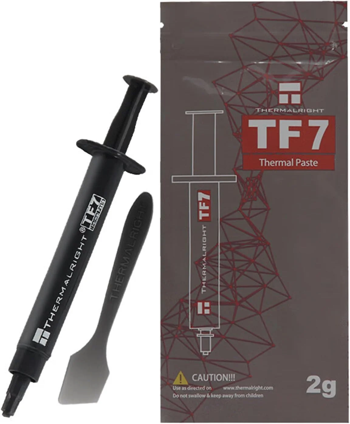 خمیر حرارتی پردازنده TF7 - 2 گرم - رسانایی حرارتی 12.8W/m.k، گریس هیت سینک، دوام بالا برای همه هیت سینک ها و خنک کننده های پردازنده | 1 عدد