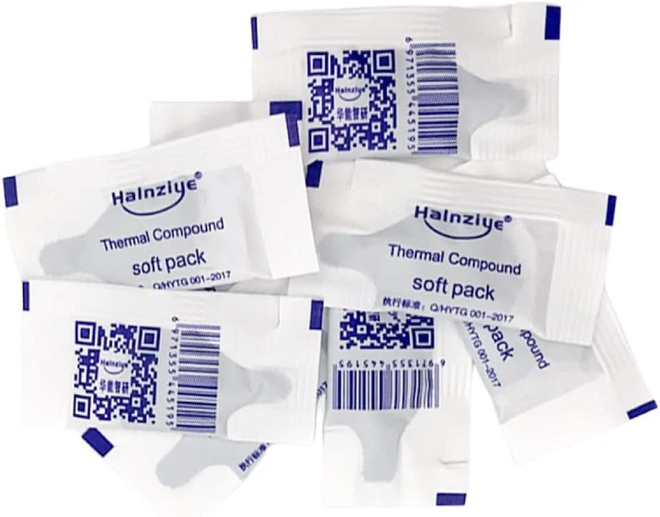 100 عدد خمیر حرارتی 0.5 گرمی با عملکرد بالا، خمیر سیلیکونی برای خنک کردن پردازنده های CPU GPU کارت گرافیک، خمیر سیلیکونی رسانا برای لپ تاپ کامپیوتر