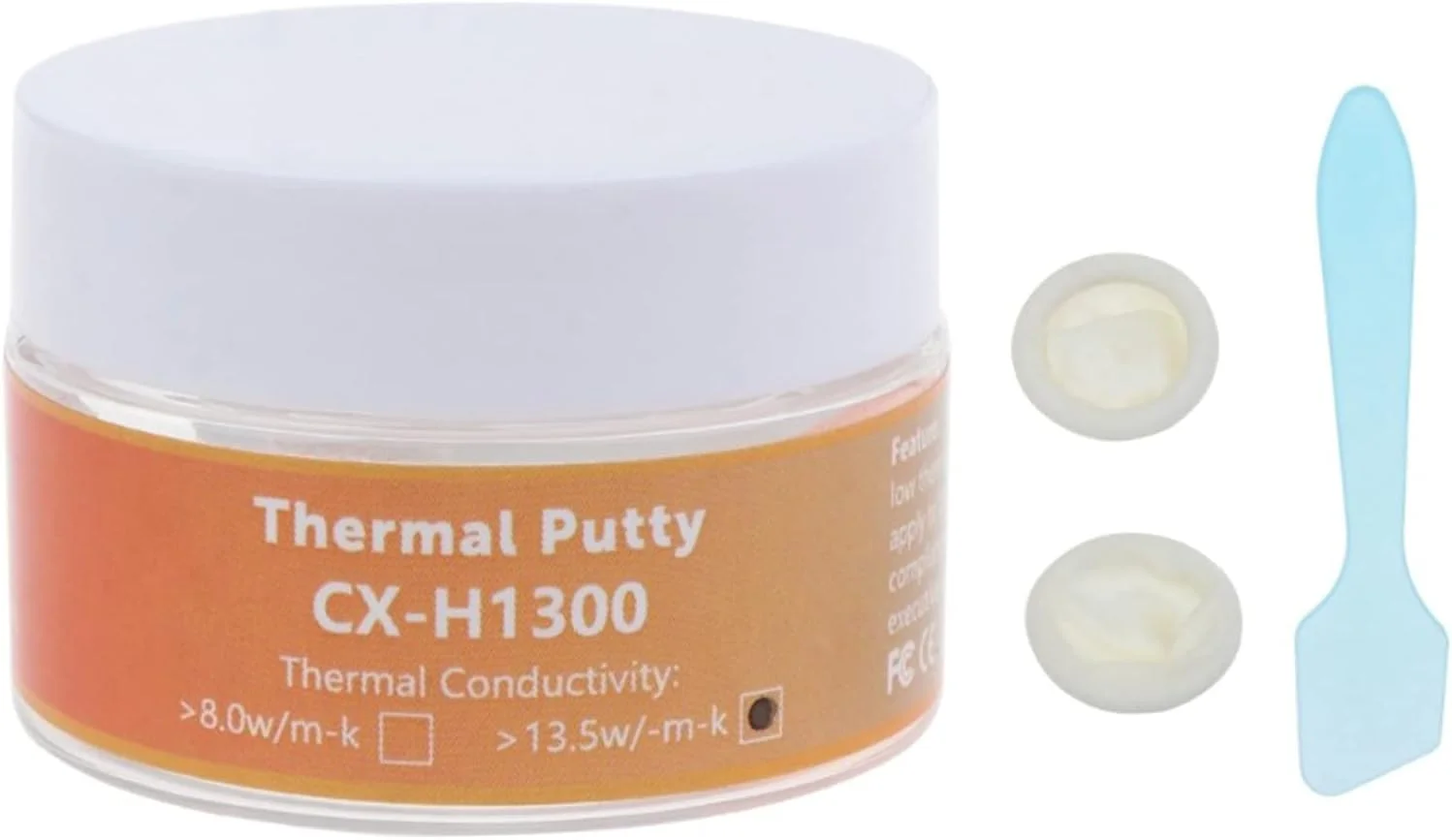 خمیر حرارتی H1300 با رسانایی حرارتی 13.5W/m.K، گریس رسانای حرارتی، ملات غیر رسانا، خمیر سینک حرارتی 10/20/50/70 گرمی، خمیر سینک حرارتی CPU