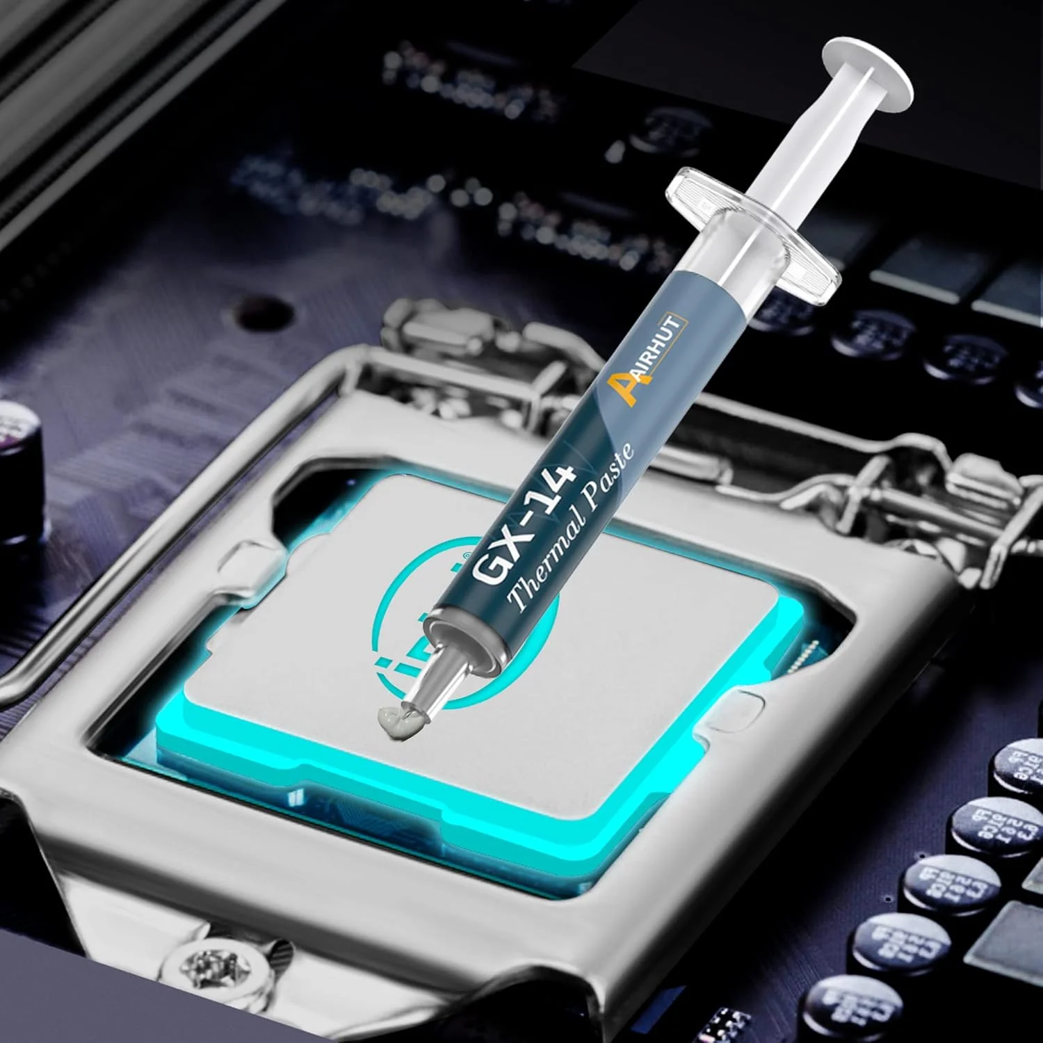 خمیر حرارتی Aairhut GX-14، با عملکرد بالا 15.7W/m.k برای خنک کردن تمام پردازنده ها، CPU، GPU - PC، کنسول های بازی و هیت سینک ها در کامپیوترها و کنسول ها (2 گرم)