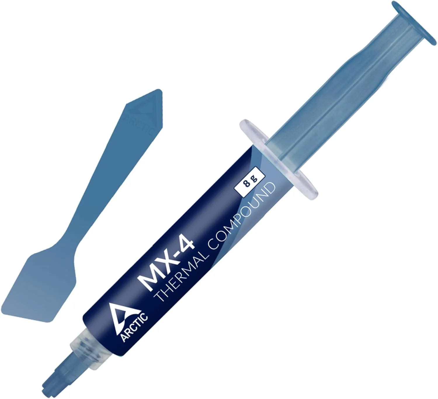 خمیر حرارتی با عملکرد عالی ARCTIC MX-4 (همراه با کاردک، 8 گرم) برای تمام پردازنده ها (CPU، GPU - PC)، رسانایی حرارتی بسیار بالا، دوام طولانی، استفاده ایمن