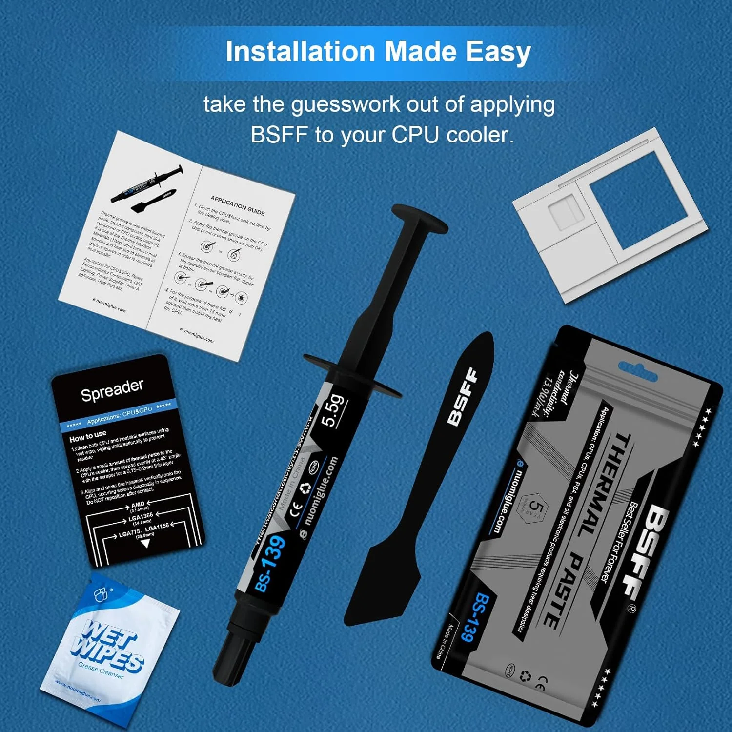 خمیر حرارتی، 11 گرمی به همراه ابزار، خمیر سیلیکون هیت سینک برای IC/پردازنده/CPU/همه خنک کننده ها، پایه کربنی با عملکرد بالا خمیر حرارتی، 11 گرمی به همراه ابزار، خمیر سیلیکون هیت سینک برای IC/پردازنده/CPU/همه خنک کننده ها، پایه کربنی با عملکرد بالا