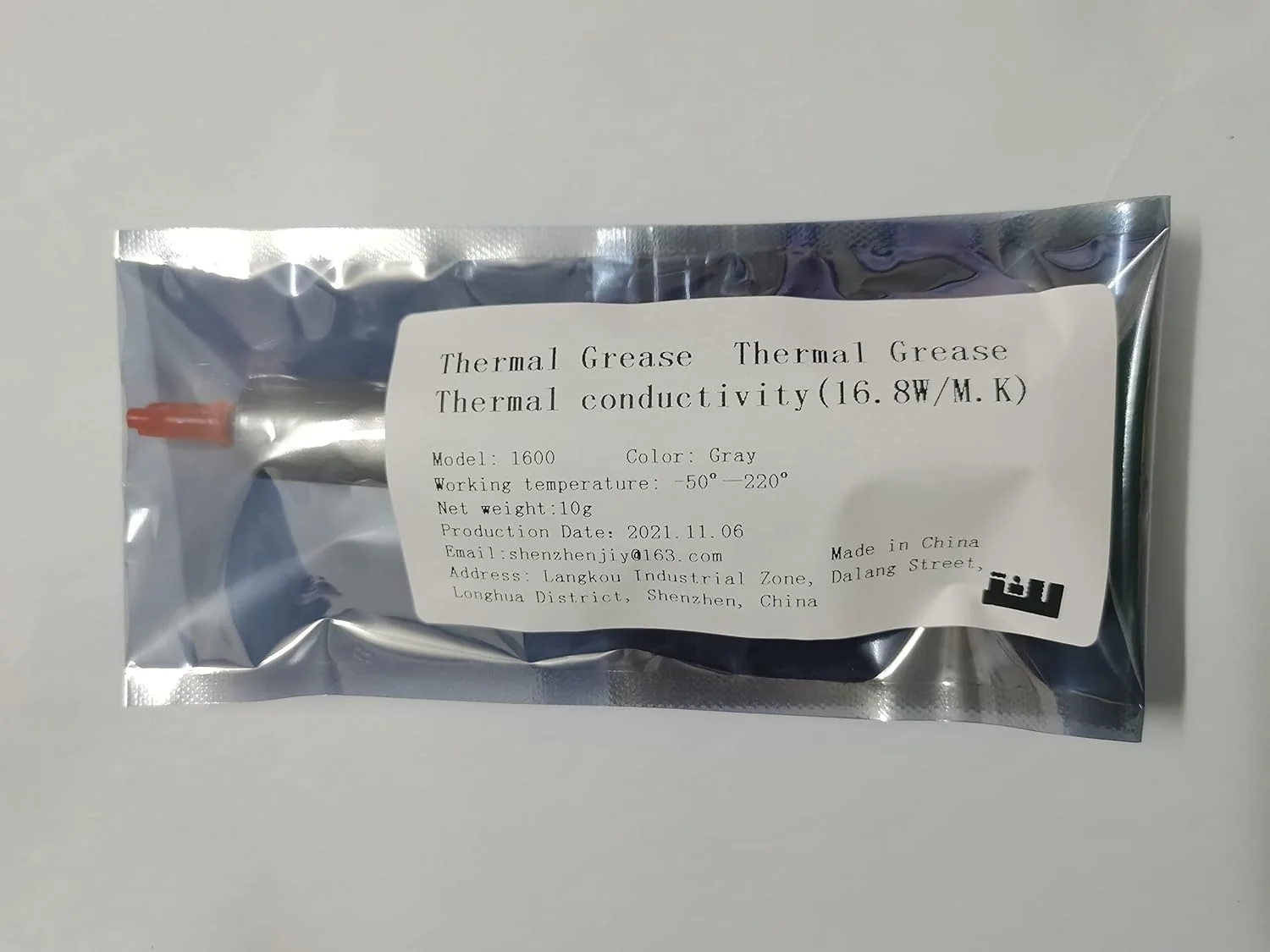 گریس حرارتی، خمیر سیلیکونی، گریس حرارتی با عملکرد بالا، گریس حرارتی پردازنده، ابزارهای اتلاف گرما، کارت گرافیک، محصولات الکترونیکی DIY رسانایی حرارتی: 16.8W/m.k، (10)