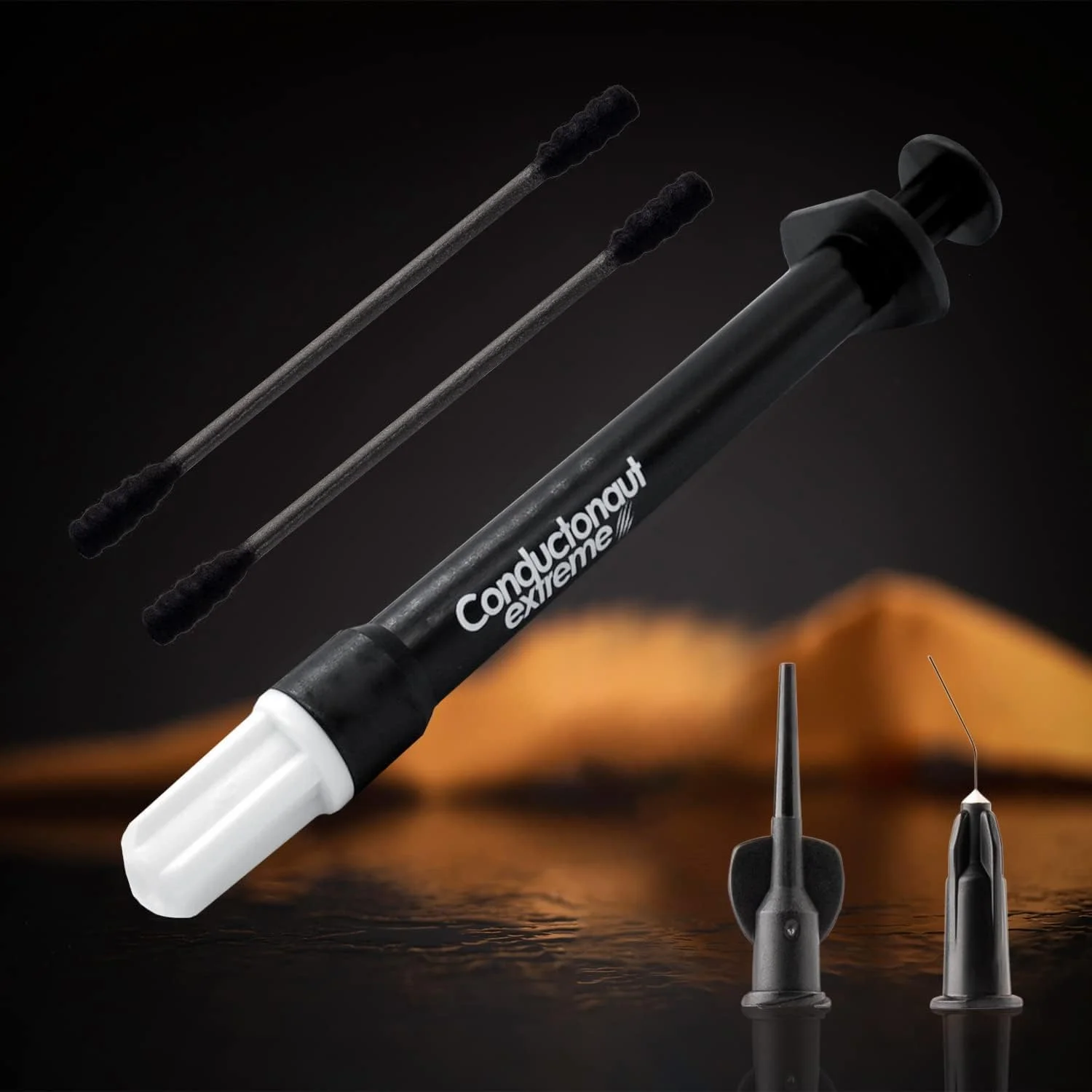 گریس حرارتی رسانای گرمایی اکستریم Thermal Grizzly - یک گرم خمیر حرارتی فلز مایع برای خنک کردن پردازنده و کارت گرافیک (Conductonaut Extreme 1g Combo) ساخت آلمان