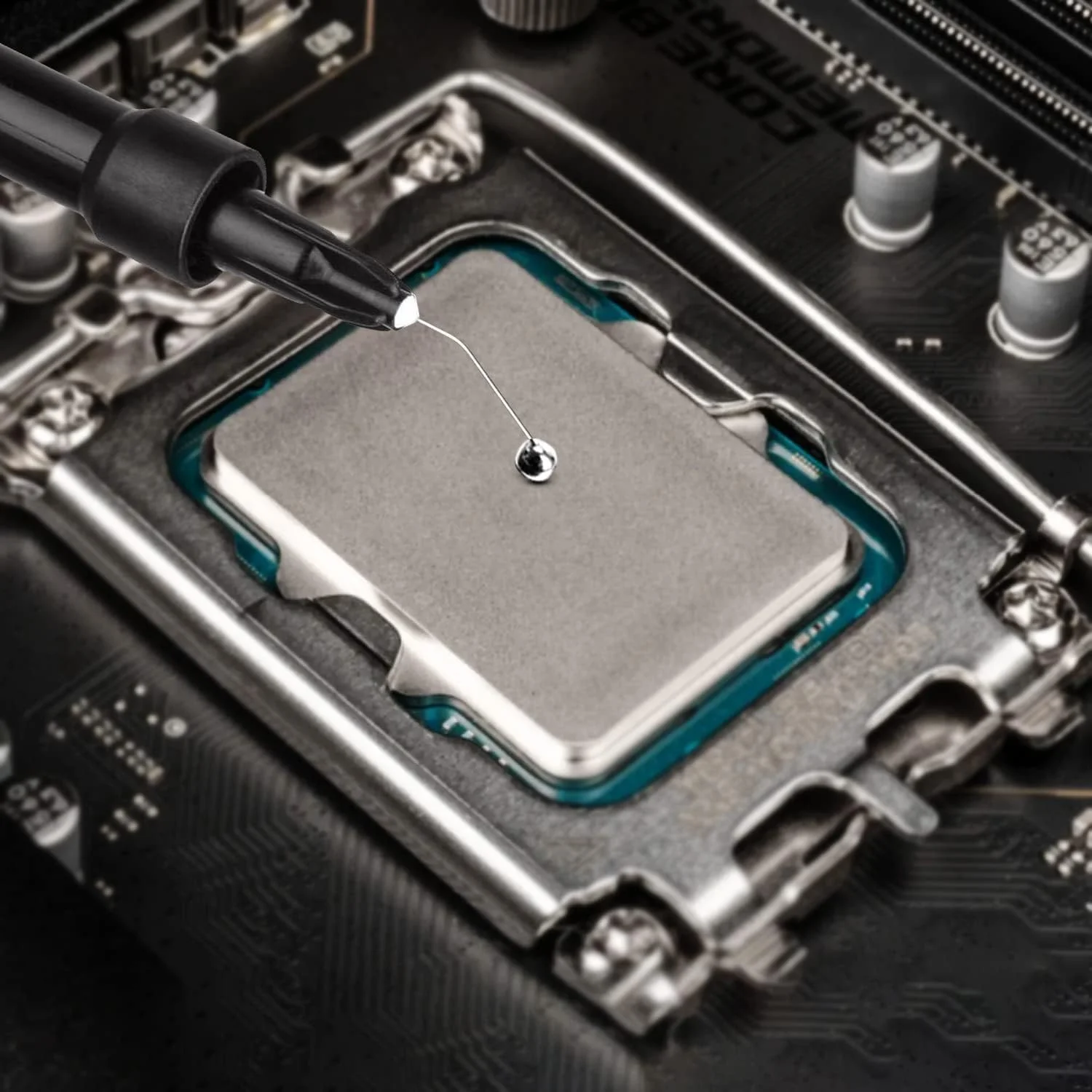 گریس حرارتی رسانای گرمایی اکستریم Thermal Grizzly - یک گرم خمیر حرارتی فلز مایع برای خنک کردن پردازنده و کارت گرافیک (Conductonaut Extreme 1g Combo) ساخت آلمان