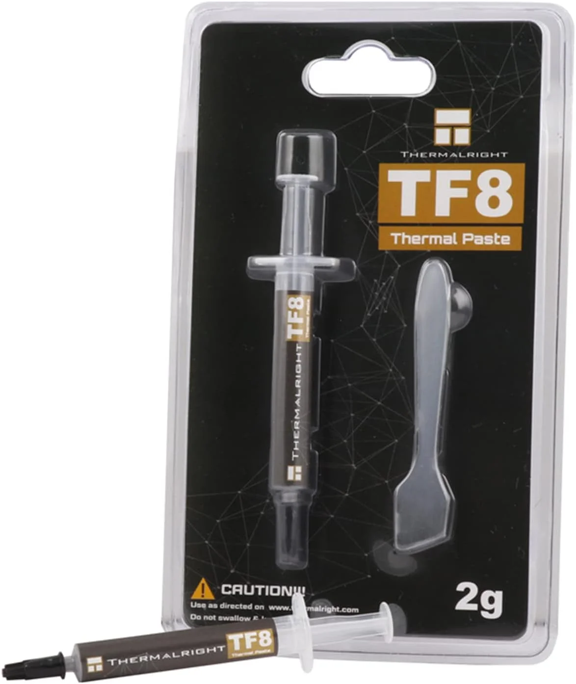 خمیر حرارتی رسانای TF8 2g/5.8g با هدایت حرارتی 13.8W/m-K، گریس سیلیکونی، خمیر سینک حرارتی برای خنک کننده پردازنده CPU و کارت گرافیک GPU