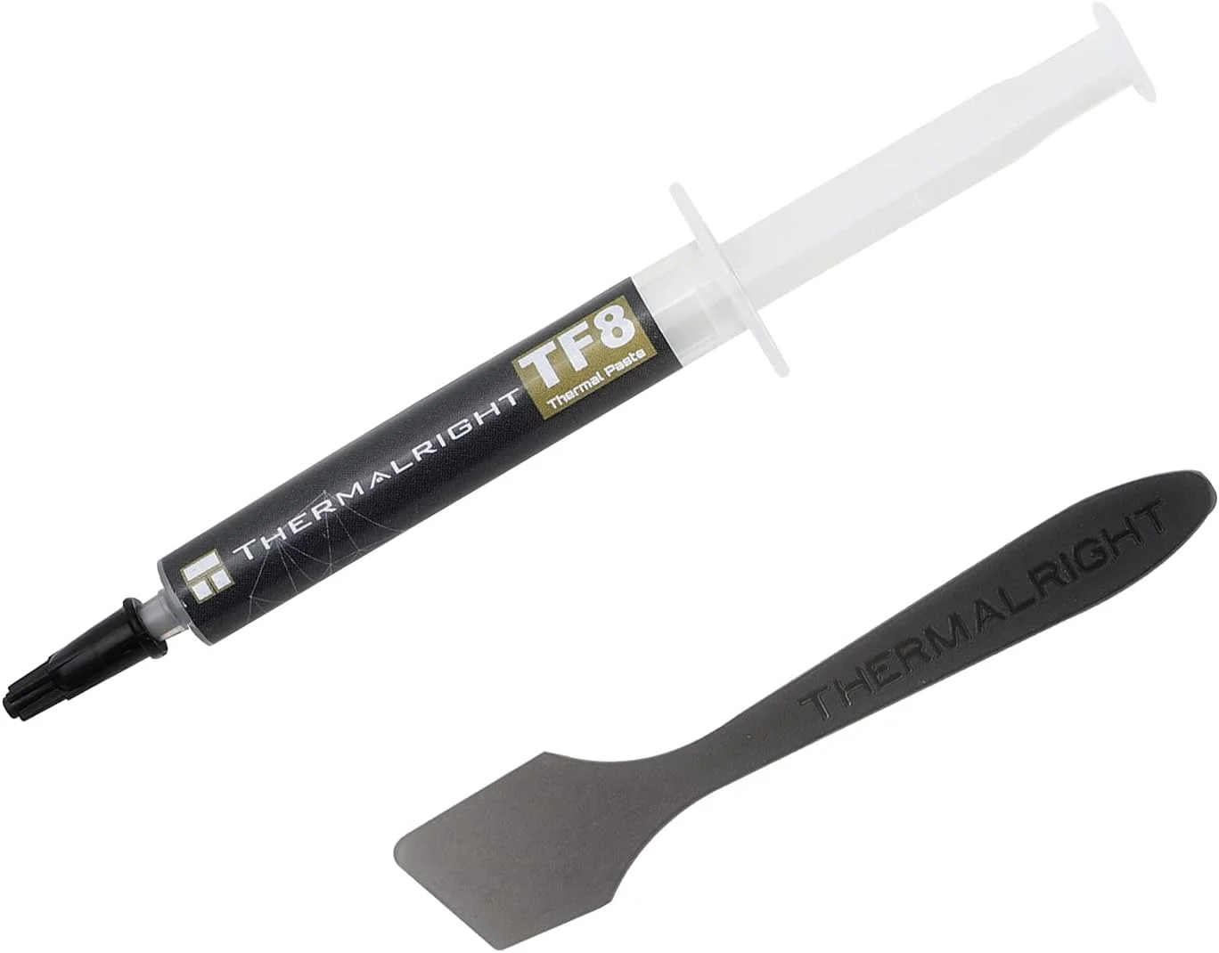 خمیر حرارتی Thermalright TF8 با عملکرد بالا، 5.8 گرم، 13.8 وات بر متر-کلوین، گریس حرارتی برای تمامی خنک کننده های پردازنده/پردازنده/کارت گرافیک/کامپیوتر، به همراه ابزار کاردک (TF8 5.8g)