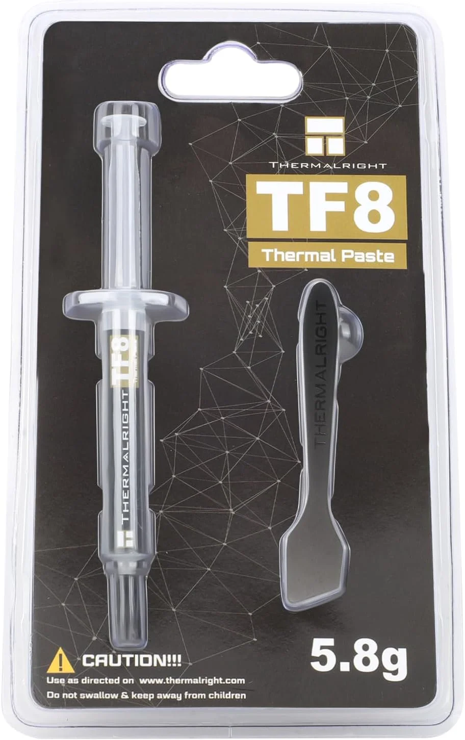 گریس حرارتی Thermalright TF8 با عملکرد بالا 5.8 گرمی، خمیر حرارتی با عملکرد بالا، به همراه ابزار کاردک (TF8 5.8g)