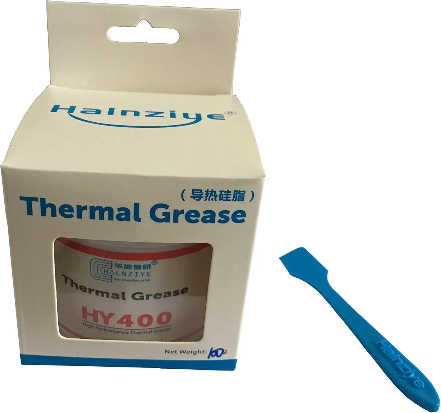 خمیر حرارتی سفید HY400 با کارایی فوق العاده بالا برای پردازنده، کامپیوتر، لپ تاپ، PS4، PS5 (100 گرمی)