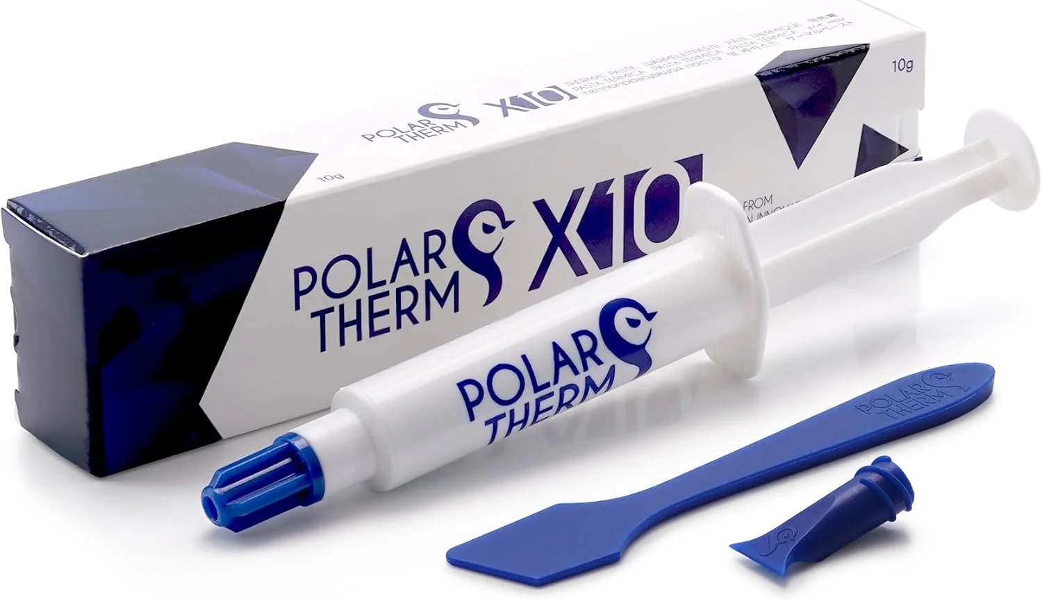 خمیر حرارتی پردازنده و کارت گرافیک Polartherm X-10 از Thermal Grizzly - 10 گرم - رسانایی حرارتی بالا، دوام طولانی، گریس حرارتی غیر رسانا - کیت خمیر حرارتی با کاردک