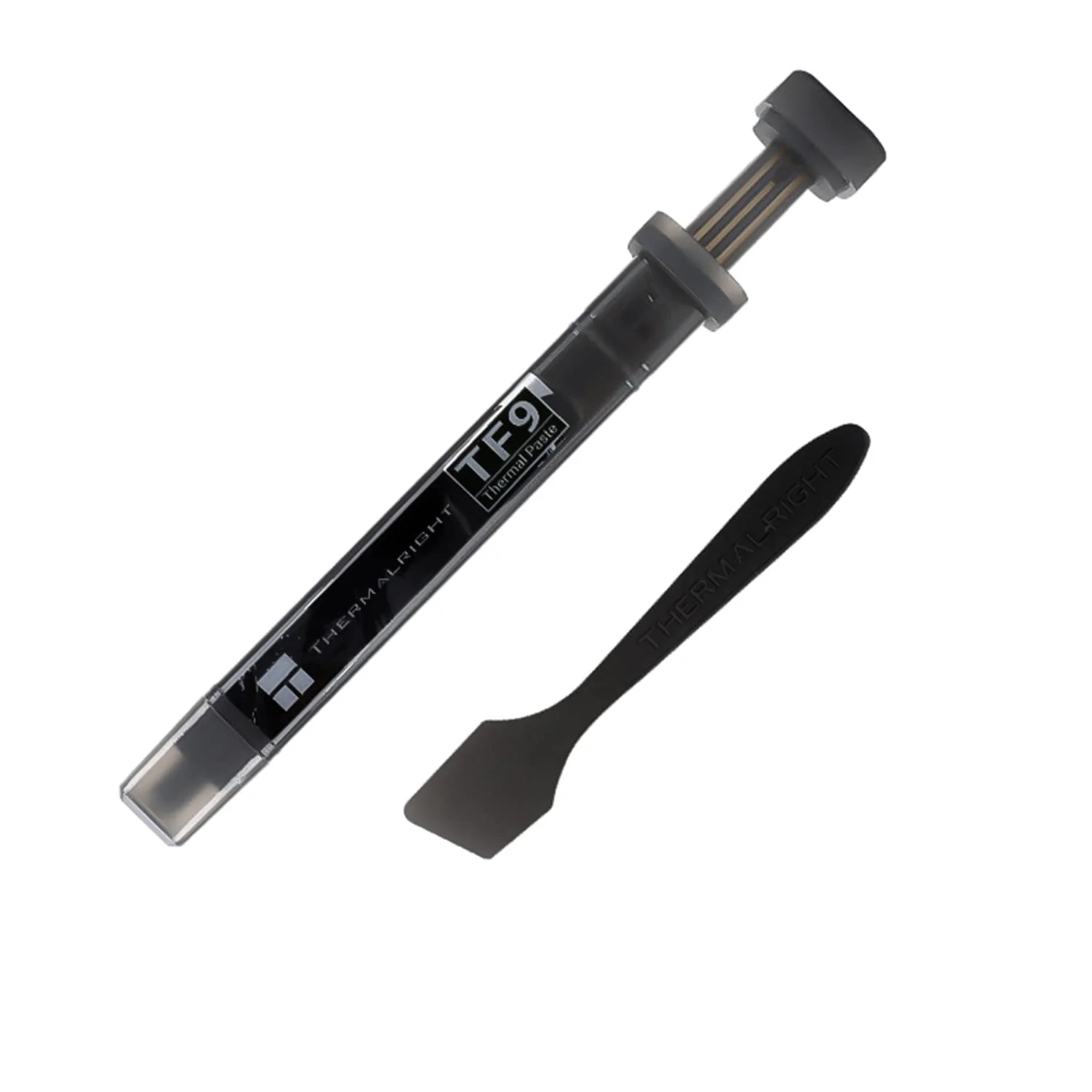 خمیر حرارتی Thermalright TF9 2.9g، ترکیبات سینک حرارتی 14W/m.k - 2.9 گرم، دوام بالا، برای همه هیت سینک ها و خنک کننده های پردازنده، به همراه ابزار استفاده (TF9 2.9g)