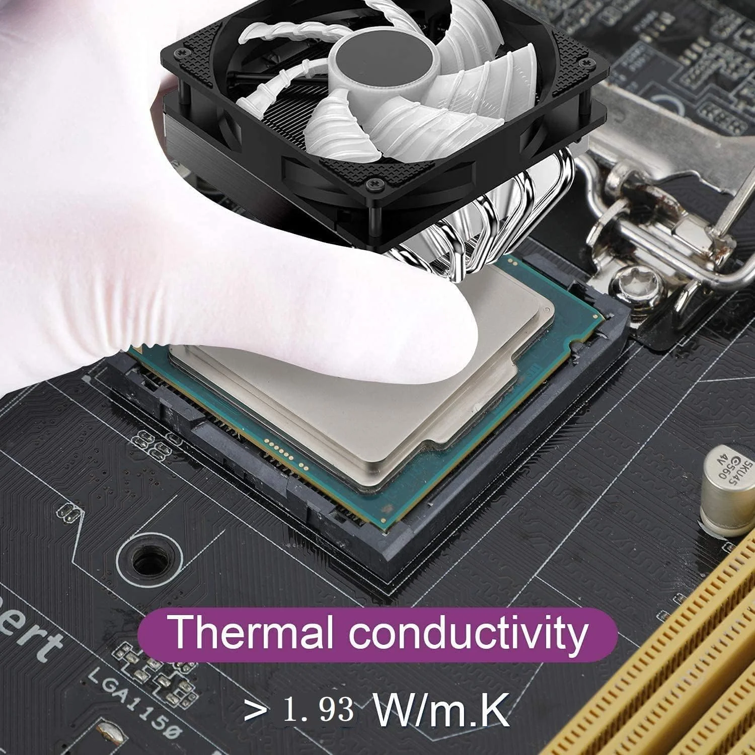 خمیر حرارتی سیلیکونی HY510 - 30 عدد (هر عدد 1 گرم) برای پردازنده مرکزی، کارت گرافیک و PS4، خمیر کربنی با عملکرد بالا و غیر رسانا، 30 گرم