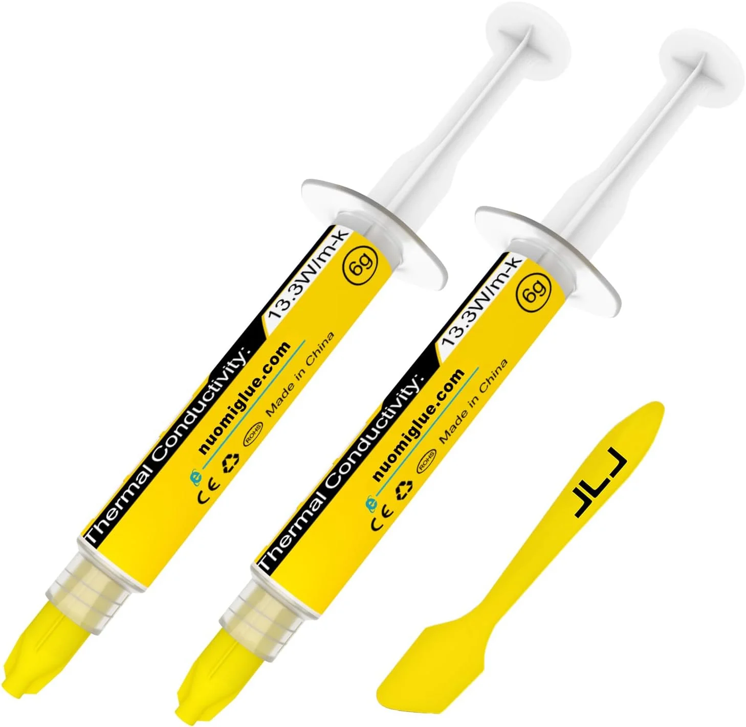 خمیر حرارتی JLJ 12g برای هیت سینک IC/پردازنده/CPU/همه خنک کننده ها، مبتنی بر کربن با عملکرد بالا، مواد رابط حرارتی