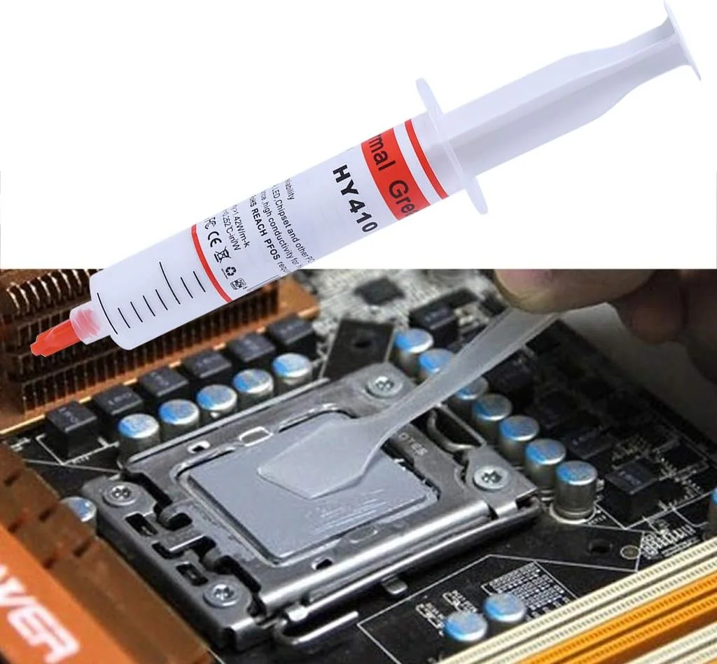 خمیر سیلیکونی خنک کننده پردازنده و چیپست 30 گرمی HY410-TU20 سفید خمیر سیلیکونی خنک کننده پردازنده و چیپست 30 گرمی HY410-TU20 سفید