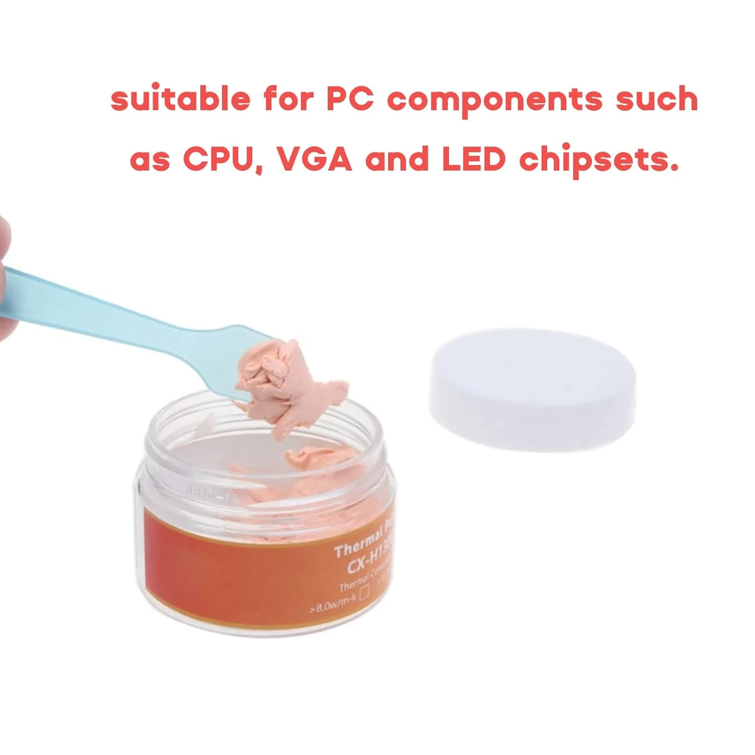 خمیر حرارتی CX H1300 با رسانایی حرارتی 13.5W/m.K، خمیر گریس رسانای حرارتی، ملات ترکیبی هیت سینک غیر رسانا، خمیر حرارتی سیلیکونی