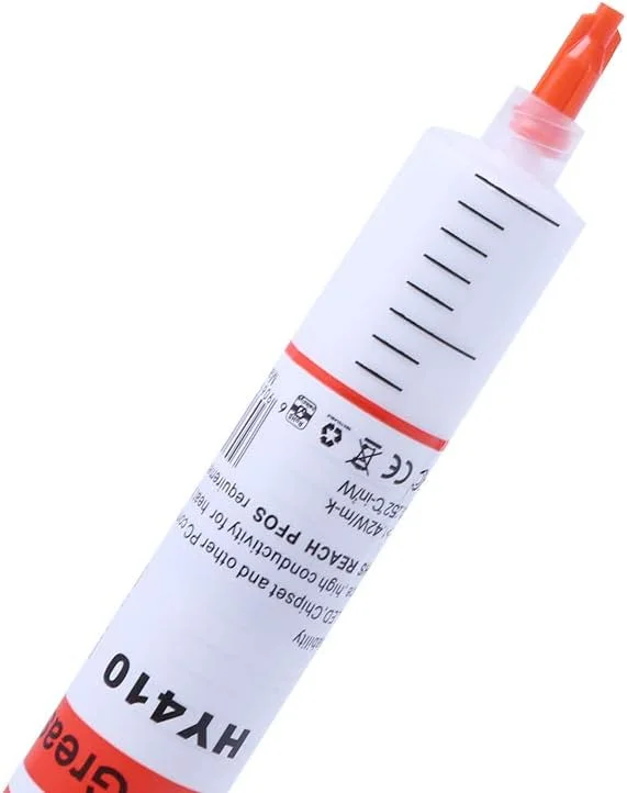 خمیر سیلیکونی خنک کننده پردازنده و چیپست 30 گرمی HY410-TU20 سفید خمیر سیلیکونی خنک کننده پردازنده و چیپست 30 گرمی HY410-TU20 سفید