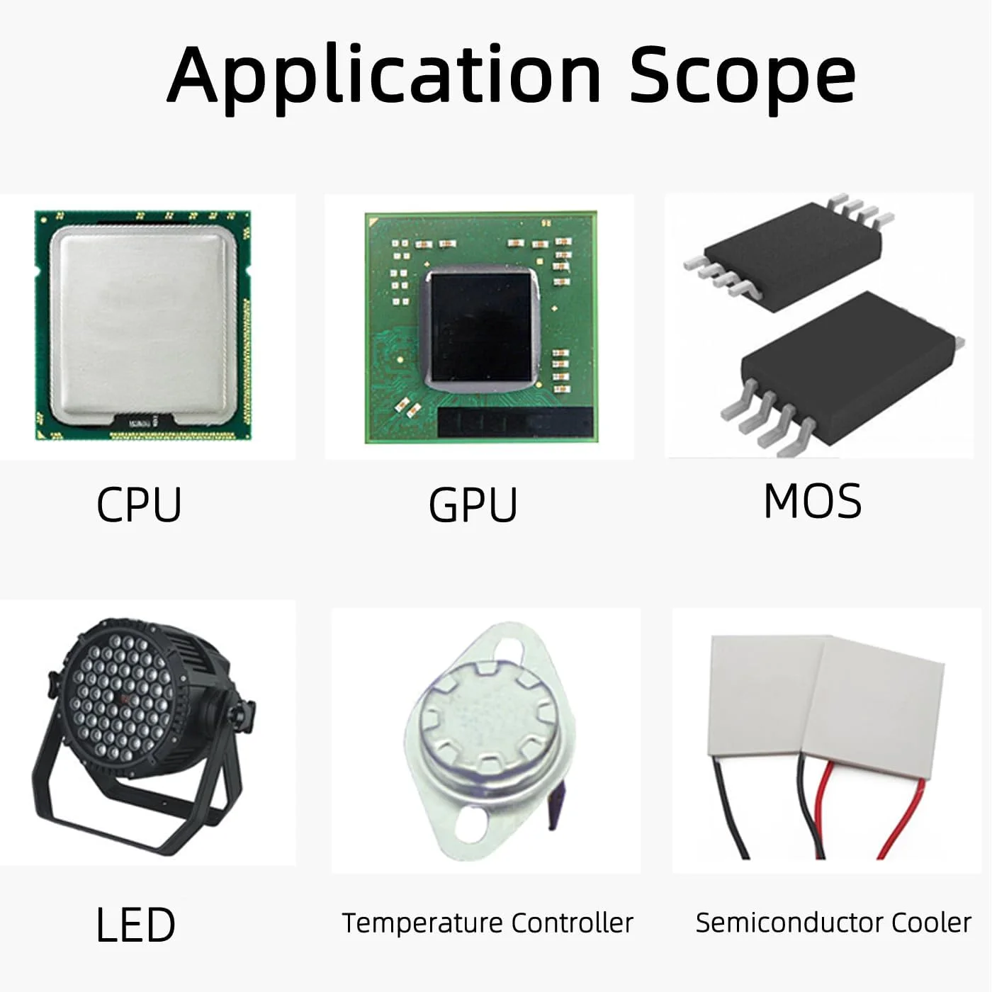 خمیر حرارتی ۴ گرمی برای کامپیوتر گیمینگ، PSP، پردازنده، PS3، PS4، ایکس باکس 360، وان، کامپیوتر، بهترین قیمت و کارایی (وزن خالص ۴ گرم، GD900-BA4، ۵ عدد)