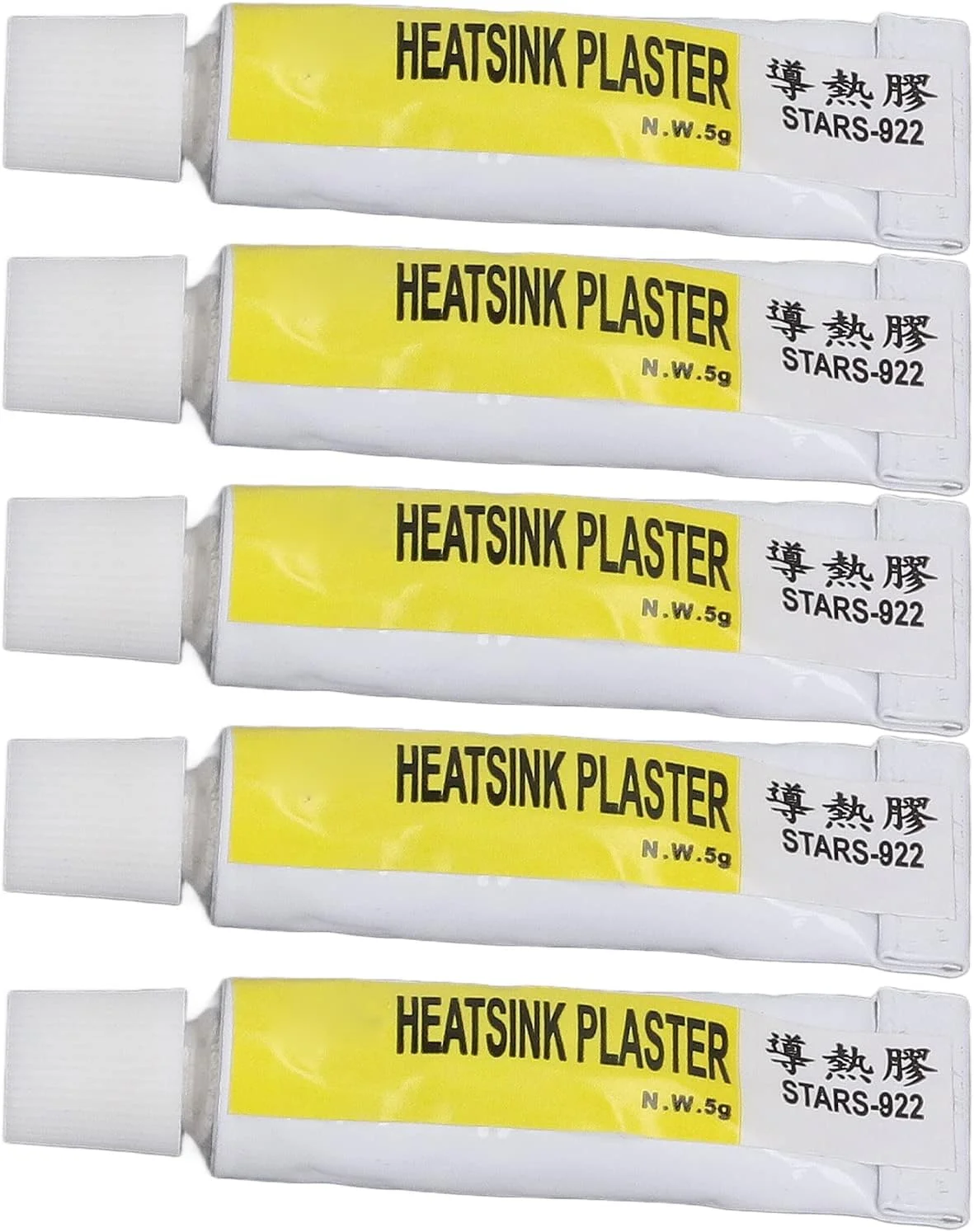 خمیر حرارتی CPU Hapivida، گریس سیلیکونی با استحکام بالا و پخت سریع با رسانایی حرارتی، مجموعه 5 عددی برای پرینترهای سه بعدی، الکترونیک، کاربردهای هیت سینک خمیر حرارتی CPU Hapivida، گریس سیلیکونی با استحکام بالا و پخت سریع با رسانایی حرارتی، مجموعه 5 عددی برای پرینترهای سه بعدی، الکترونیک، کاربردهای هیت سینک