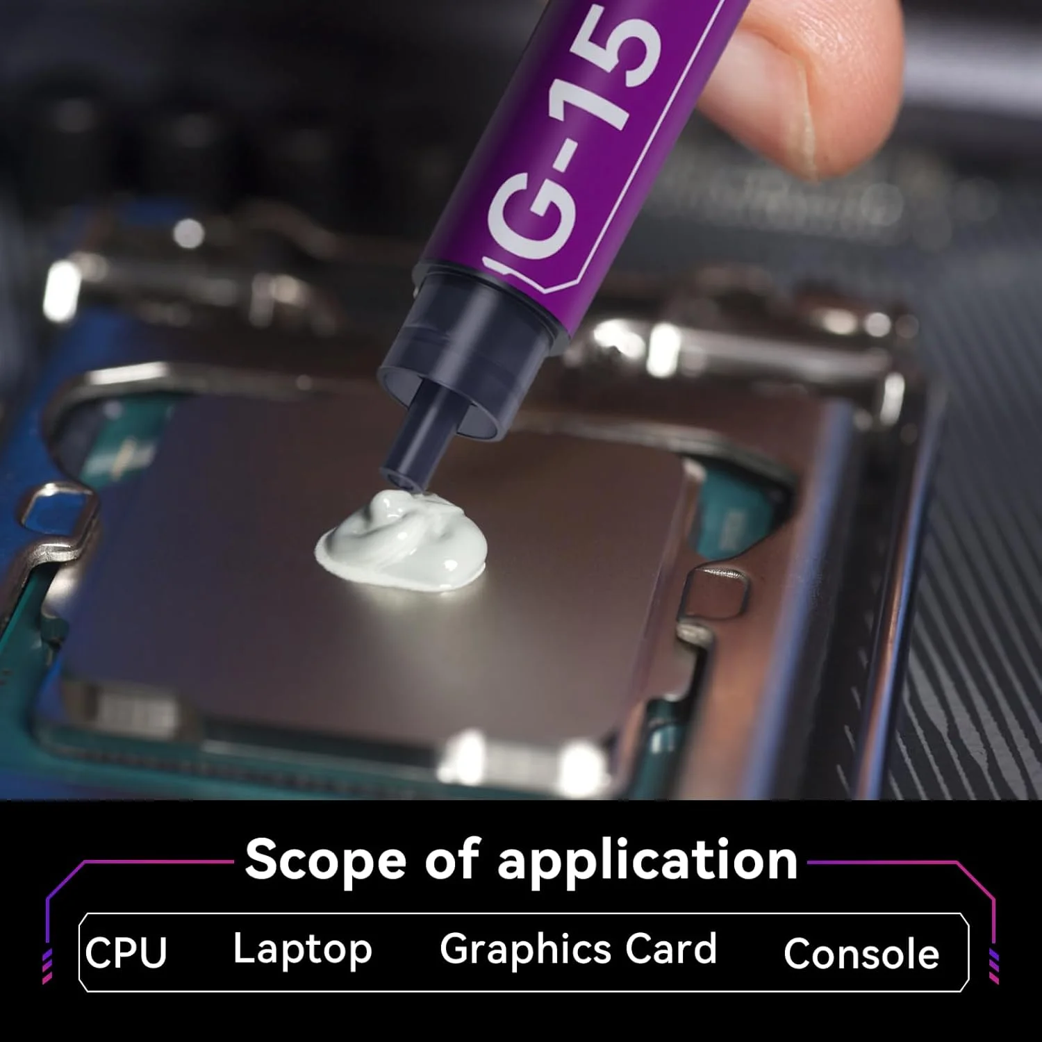 خمیر حرارتی با عملکرد بالا G-15 (2 گرمی) برای کامپیوتر، لپ تاپ و کارت گرافیک - غیر رسانا، خمیر هیت سینک بادوام با خنک کننده پایدار (50- درجه سانتیگراد تا 200 درجه سانتیگراد) خمیر حرارتی با عملکرد بالا G-15 (2 گرمی) برای کامپیوتر، لپ تاپ و کارت گرافیک - غیر رسانا، خمیر هیت سینک بادوام با خنک کننده پایدار (50- درجه سانتیگراد تا 200 درجه سانتیگراد)