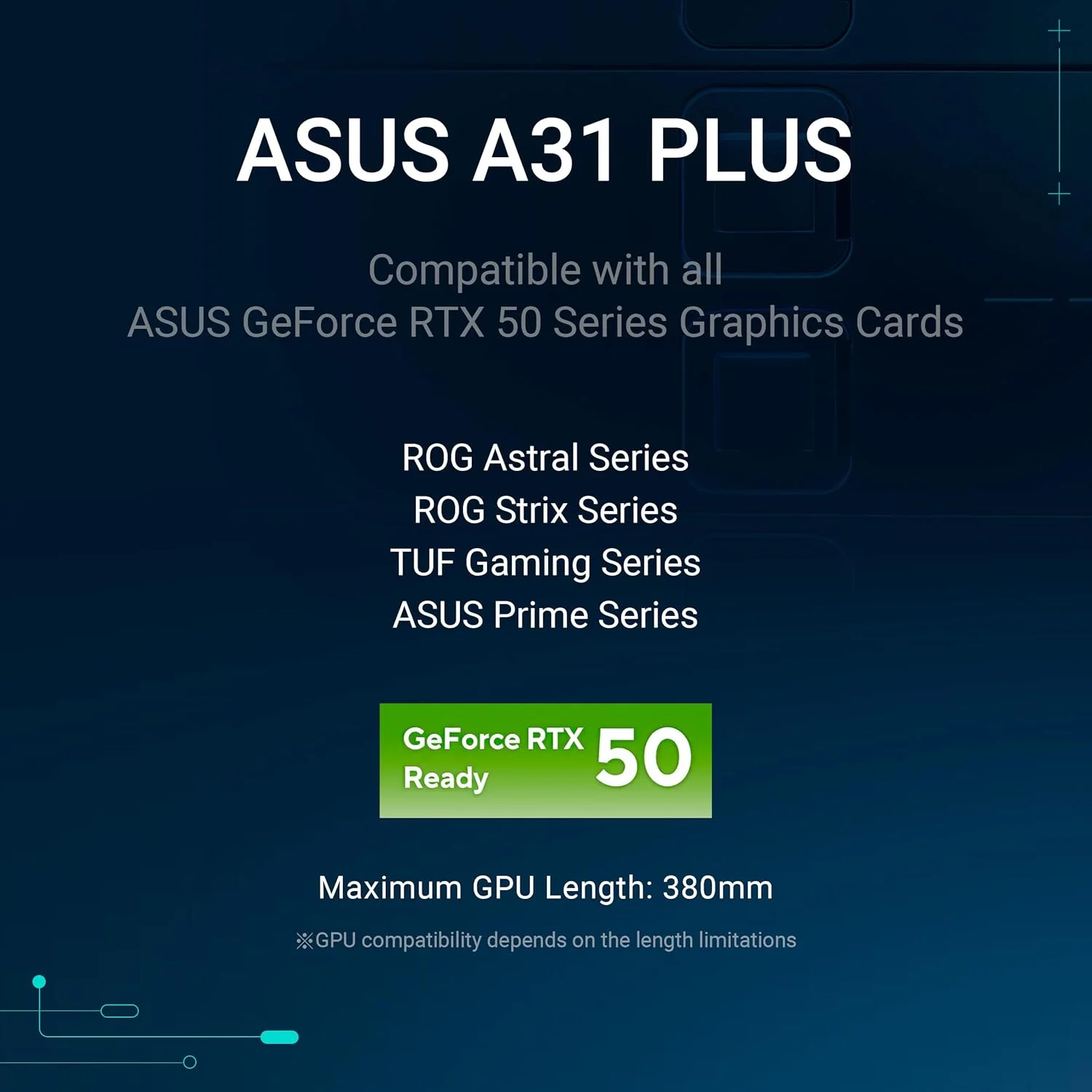 کیس کامپیوتر ASUS A31 Plus TG ARGB سفید ATX - فن های ARGB از پیش نصب شده - پنل جلویی شیشه ای - سازگار با مادربرد پورت مخفی - رادیاتورهای 360 میلی متری - کارت گرافیک 380 میلی متری - سفید