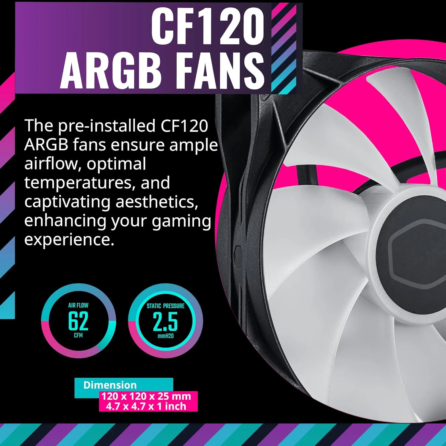 کیس میدتاور ATX کولر مستر TD500 Mesh V2 Airflow، مشبک چند ضلعی، شیشه حرارت دیده کریستالی، پنل بالایی قابل جابجایی، 3 عدد فن 120 میلی متری PWM ARGB قابل تنظیم، USB Gen 2 Type C (TD500V2-KGNN-S00)