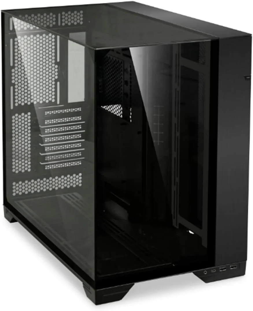 کیس کامپیوتر Lian-Li O11 Vision با شیشه حرارت دیده و فرم فاکتور E-ATX - مشکی