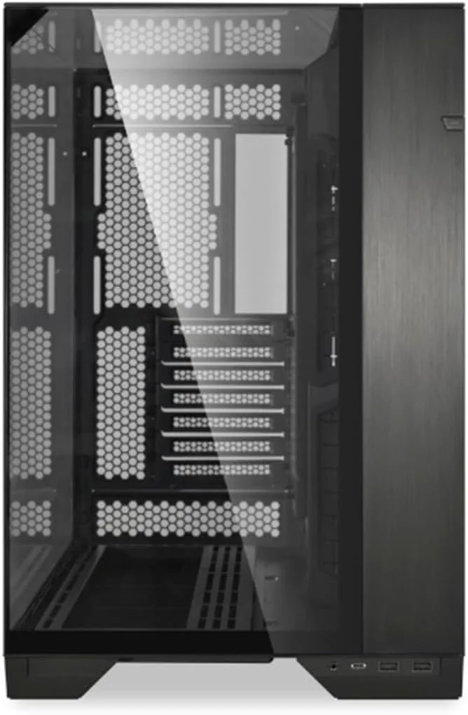 کیس کامپیوتر Lian-Li O11 Vision با شیشه حرارت دیده و فرم فاکتور E-ATX - مشکی