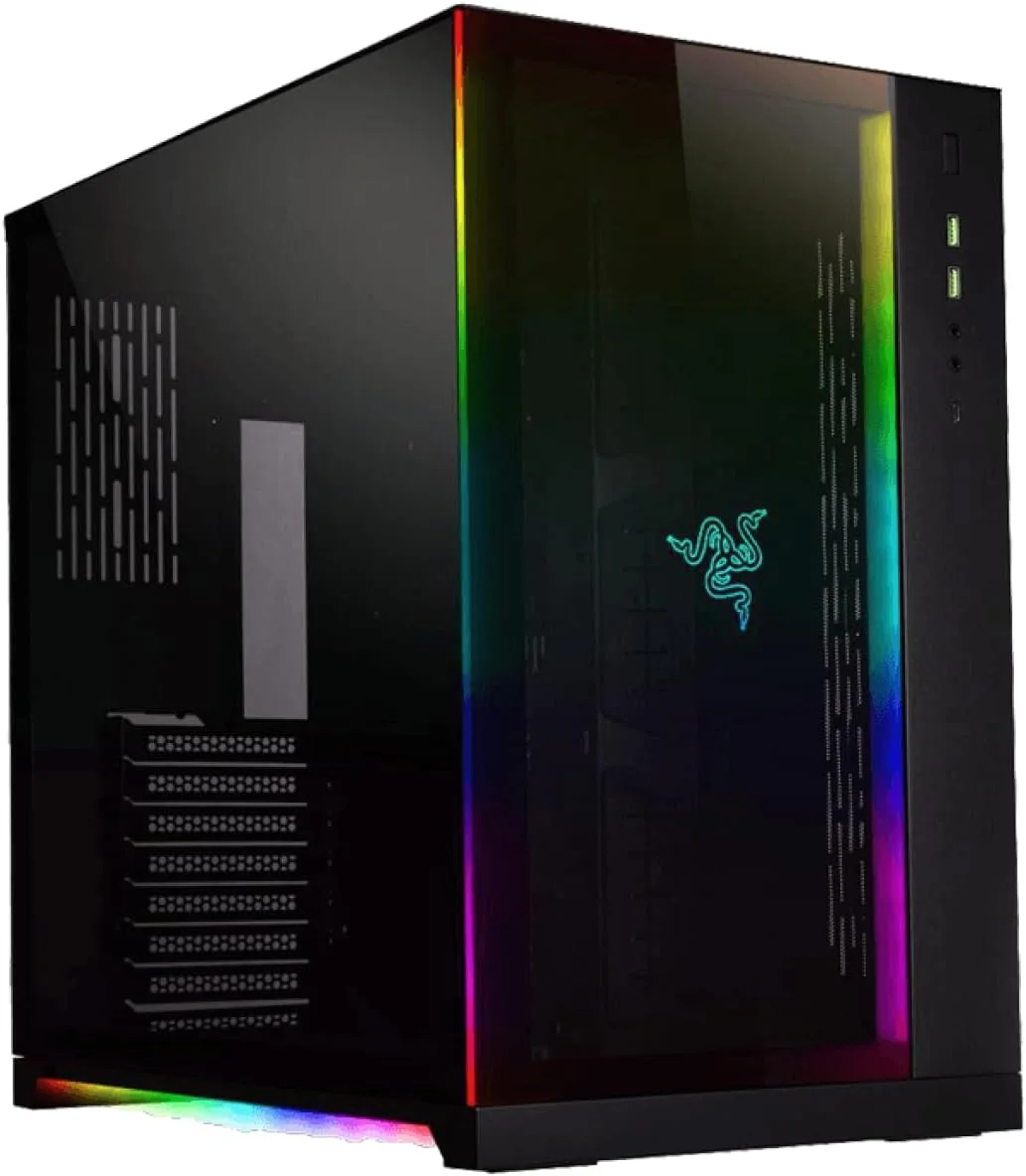 کیس گیمینگ مشکی Lian Li O11 Dynamic Razer Edition RGB مدل O11DXRZ