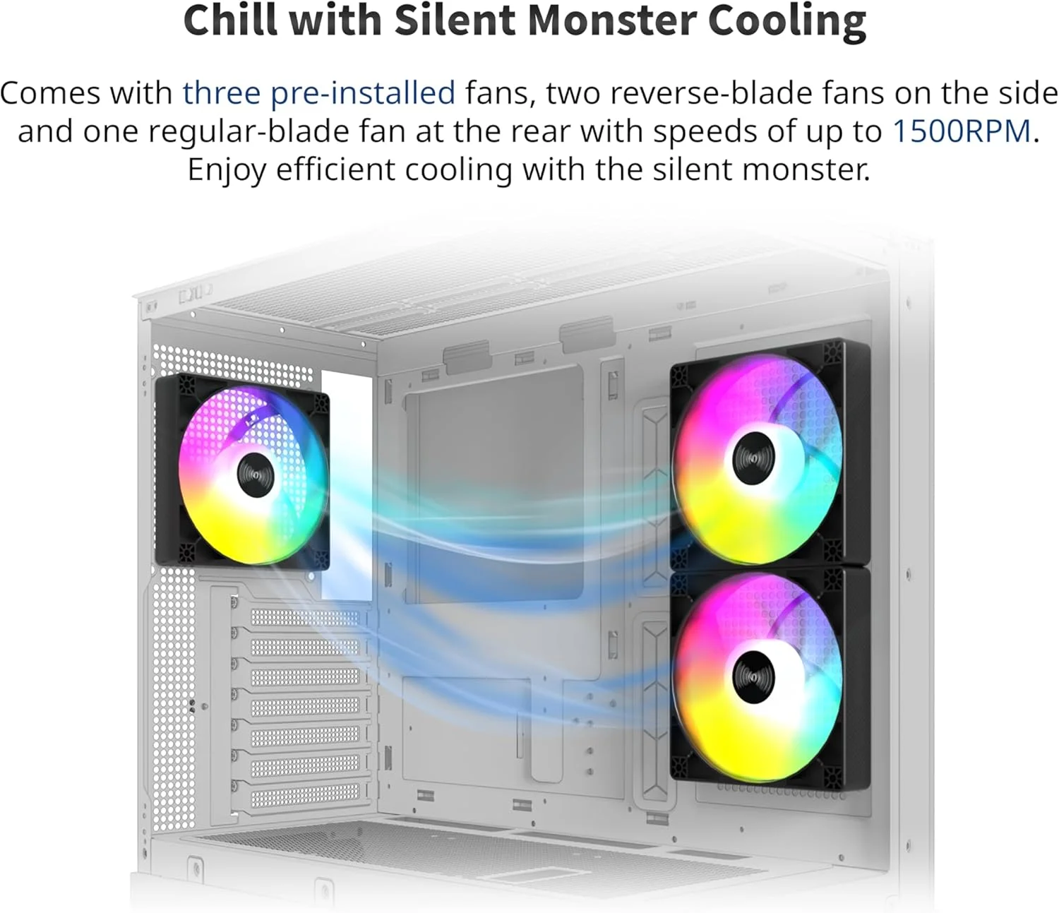 کیس گیمینگ میان برج MONTECH XR، ATX، دارای 3 فن 120 میلی‌متری ARGB PWM از پیش نصب شده، پنل شیشه‌ای دوگانه با نمای کامل، طراحی دانه چوب در رابط ورودی/خروجی، پشتیبانی از کارت گرافیک 4090، پشتیبانی از رادیاتور 360 میلی‌متری، مشکی