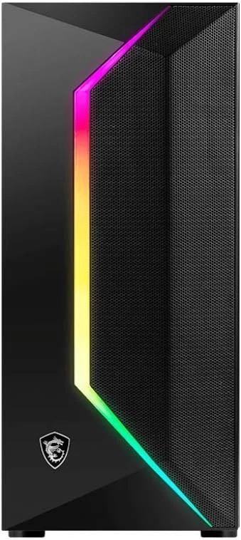 کیس کامپیوتر گیمینگ مید-تاور MSI – پنل جانبی شیشه حرارت دیده – 1 عدد فن 120mm aRGB – 1 عدد فن 120mm – پشتیبانی از خنک کننده مایع تا رادیاتور 240mm x 1 – MAG Vampiric 100R