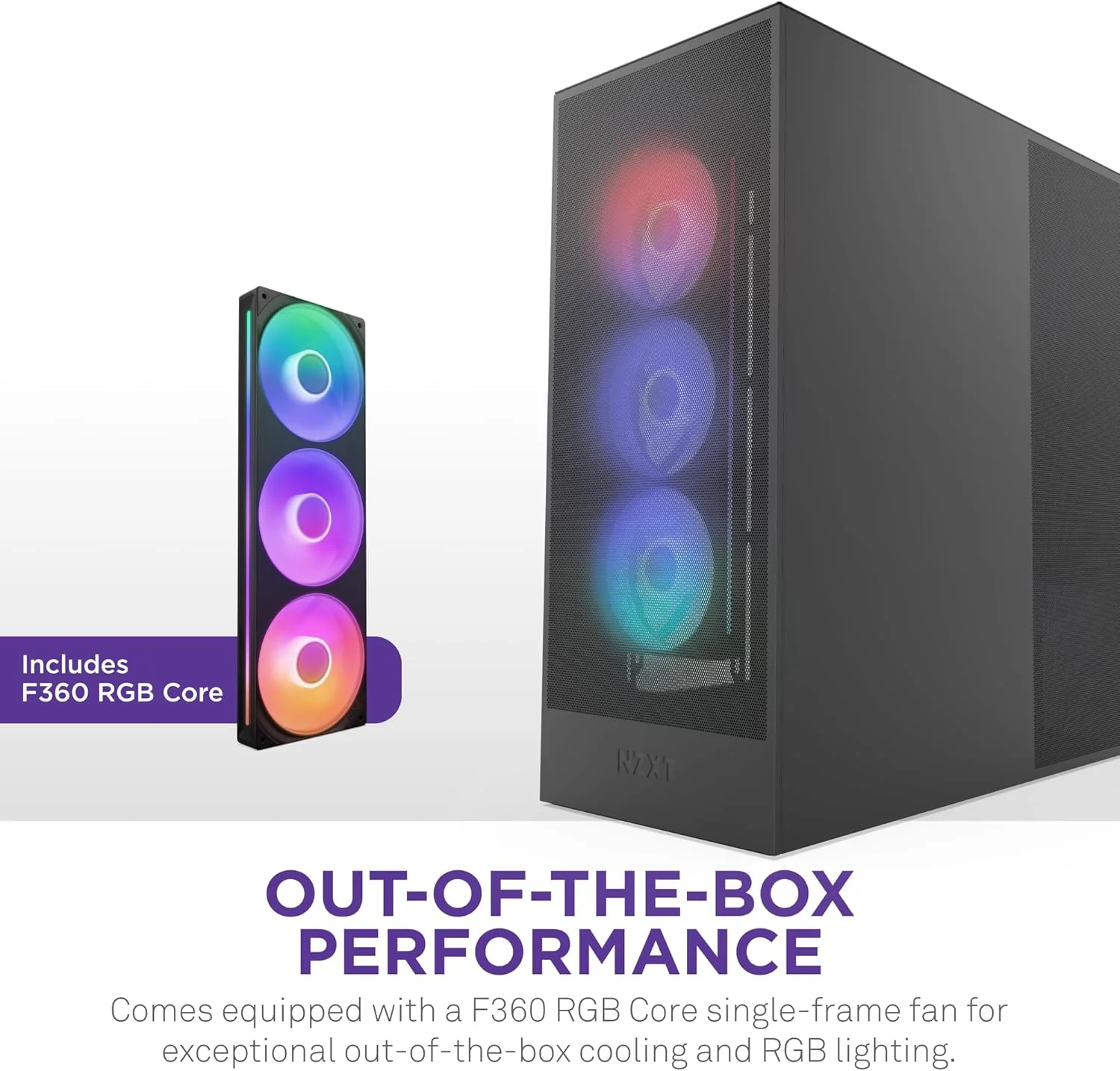 کیس مید تاور ATX جریان هوای NZXT H7 Flow RGB با فن های RGB