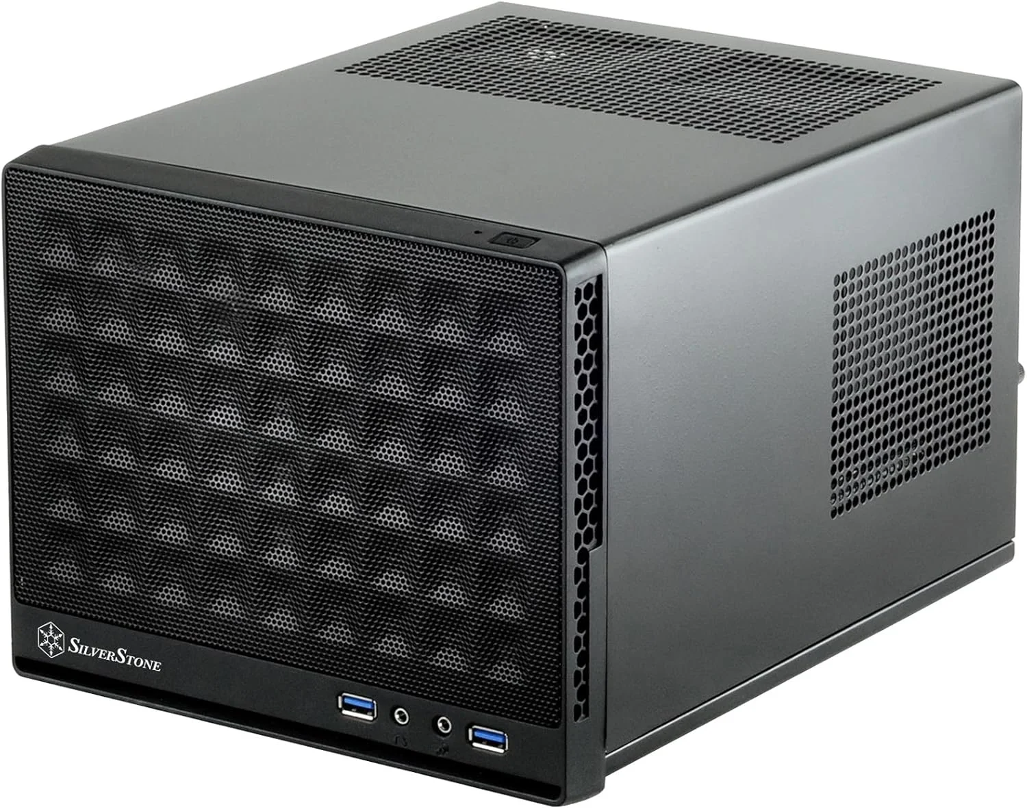 کیس کامپیوتر Mini-ITX فوق العاده جمع و جور SilverStone Technology با پنل جلویی مشبک - مشکی (SST-SG13B-USA)