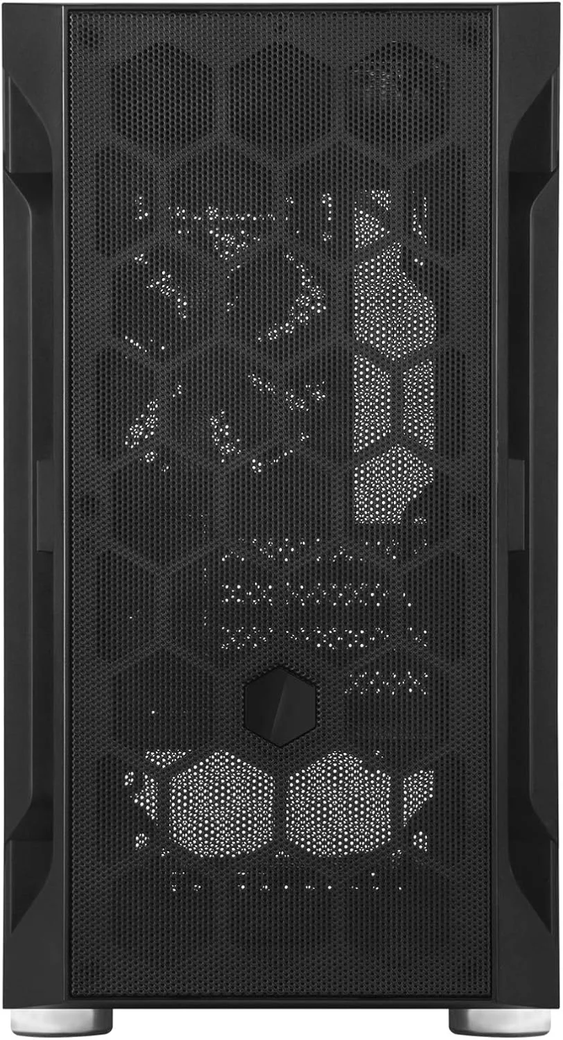 کیس مید-تاور مشکی SilverStone Technology FARA H1M با شیشه حرارت دیده، Micro-ATX با پشتیبانی از Mini-DTX و Mini-ITX، مدل SST-FAH1MB-G