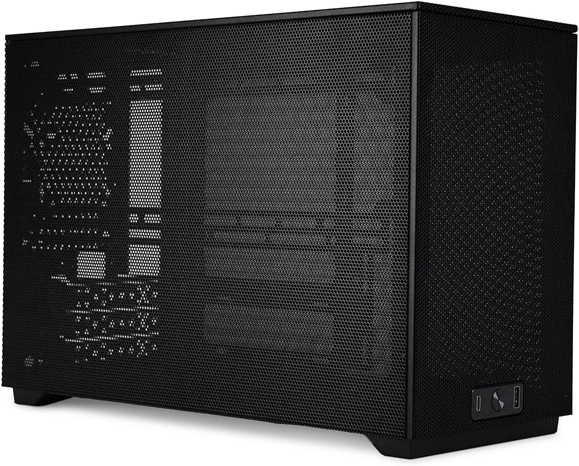 کیس کامپیوتر گیمینگ Mini-ITX SFF مدل SSUPD Meshroom D با پنل های مشبک 15 لیتری، سازگار با RX9070/5090، خنک کننده مایع 240/280 میلی متری