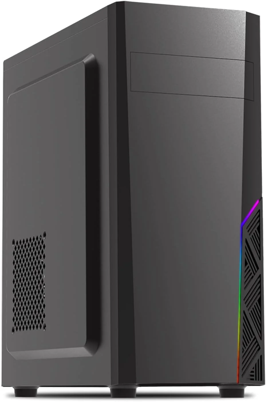 کیس کامپیوتر مید تاور ATX زالمن مدل T8 - دارای نوار نورپردازی طیفی RGB با دکمه کنترل، پشتیبانی از ODD 5.25 اینچی، USB 3.0، فن 120 میلی متری از پیش نصب شده در عقب