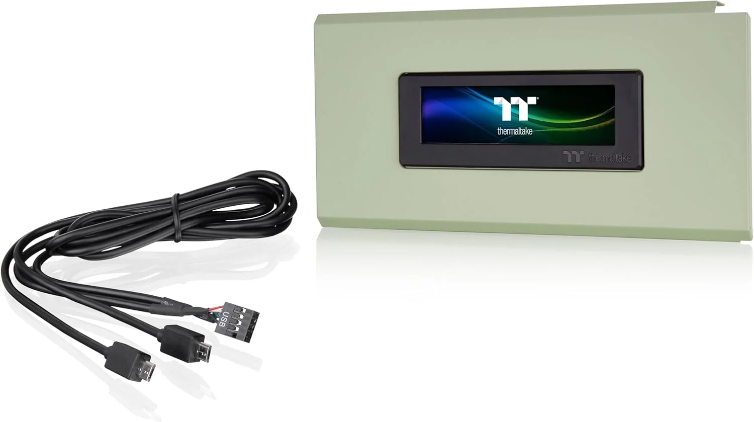 کیت پنل ال سی دی Thermaltake Ceres Series، سبز ماتچا، نمایشگر ال سی دی 3.9 اینچی، پشتیبانی شده توسط نرم افزار TT RGB Plus 2.0، ارائه اطلاعات در زمان واقعی، سفارشی سازی آسان، AC-064-OOENAN-A1