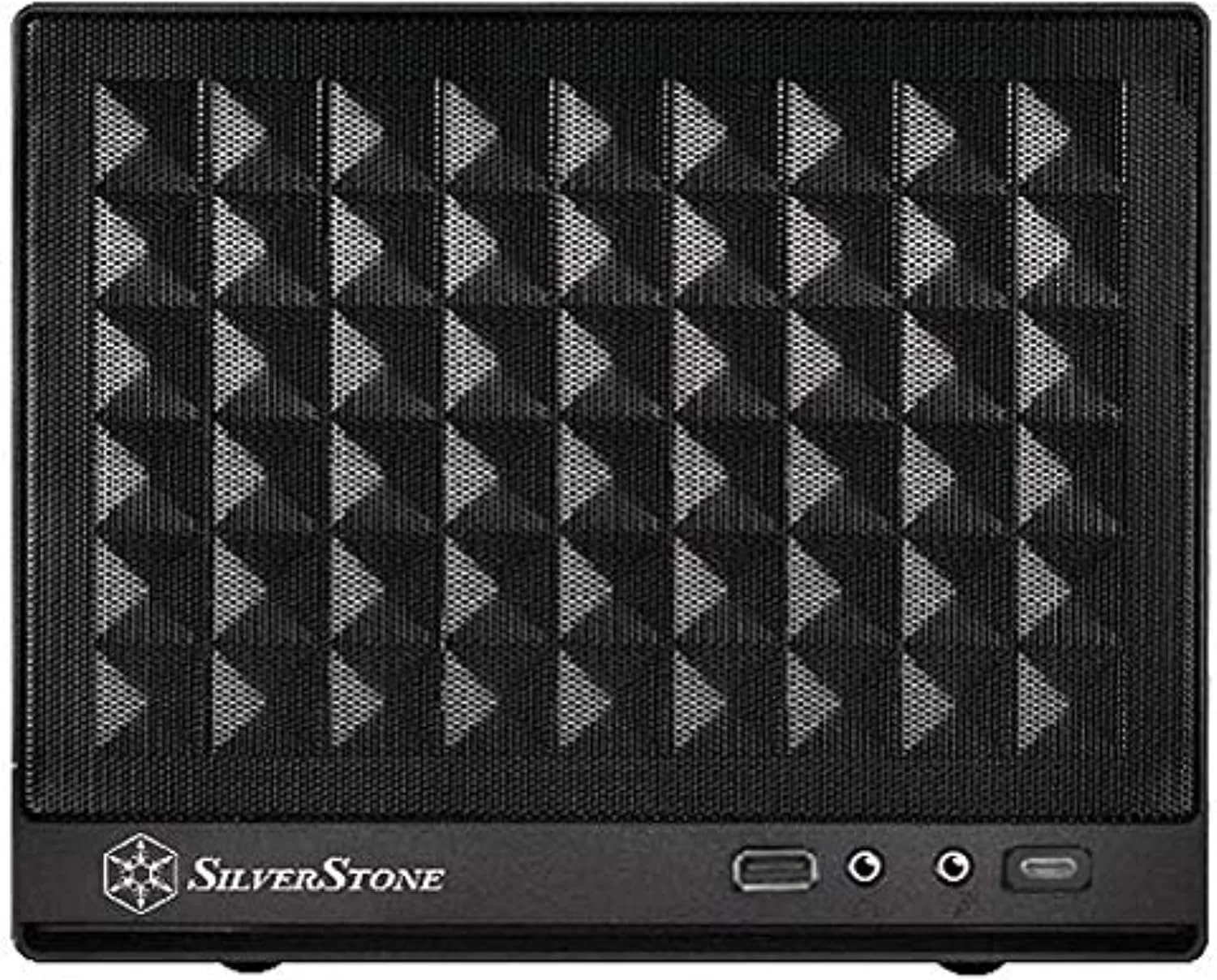 کیس کامپیوتر فوق فشرده Mini-ITX سیلوراستون مدل SUGO SG13 با پنل جلویی مشبک و پورت Type-C، مشکی