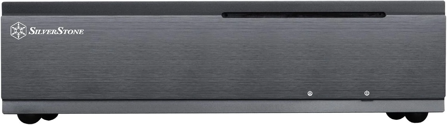 کیس کامپیوتر Silverstone Tek ML06B بدنه فولادی 0.8 میلی‌متری Mini-ITX مدیا سنتر/HTPC با پنل جلویی آلومینیومی